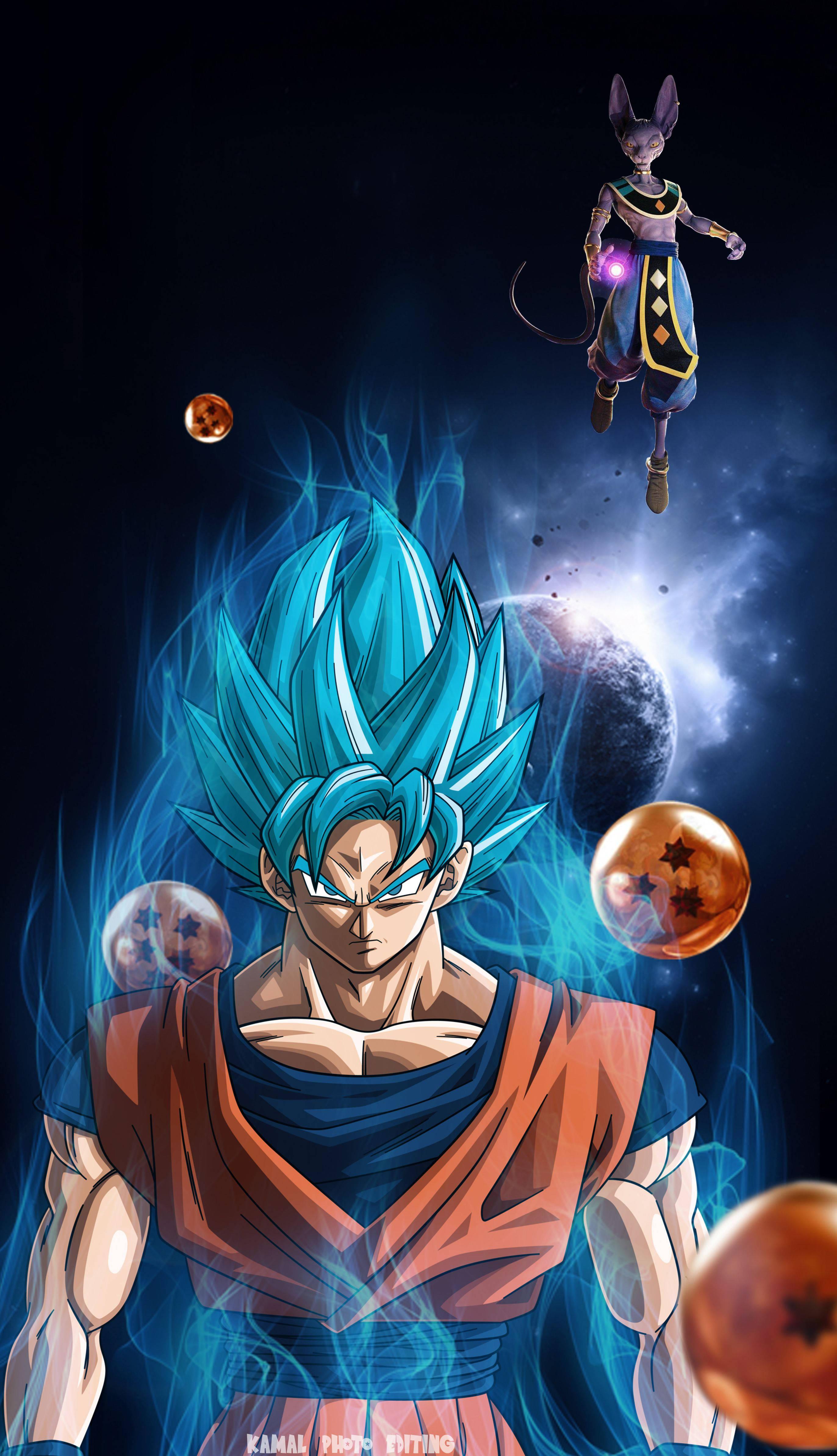 Majin Buu faces off against the Supreme Kai in Dragon Ball Super — 2744x4771 wallpaper