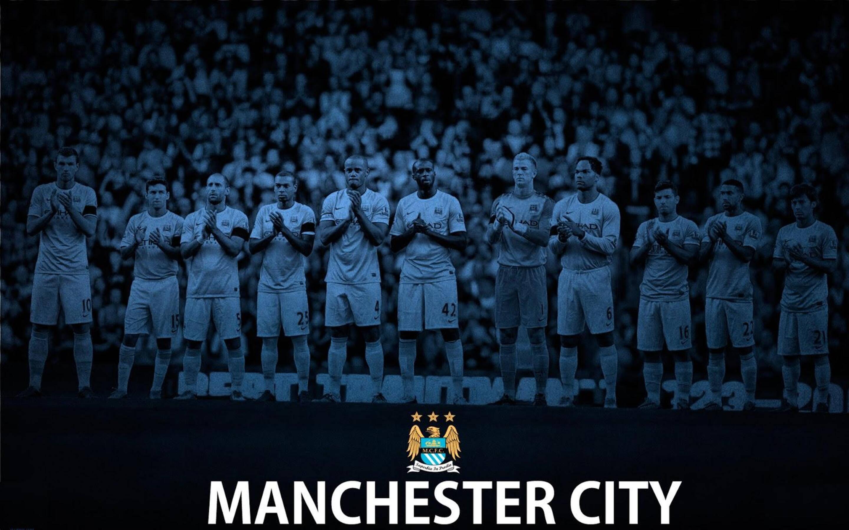 Manchester City FC Celebrates Big Win — 2880x1800 wallpaper