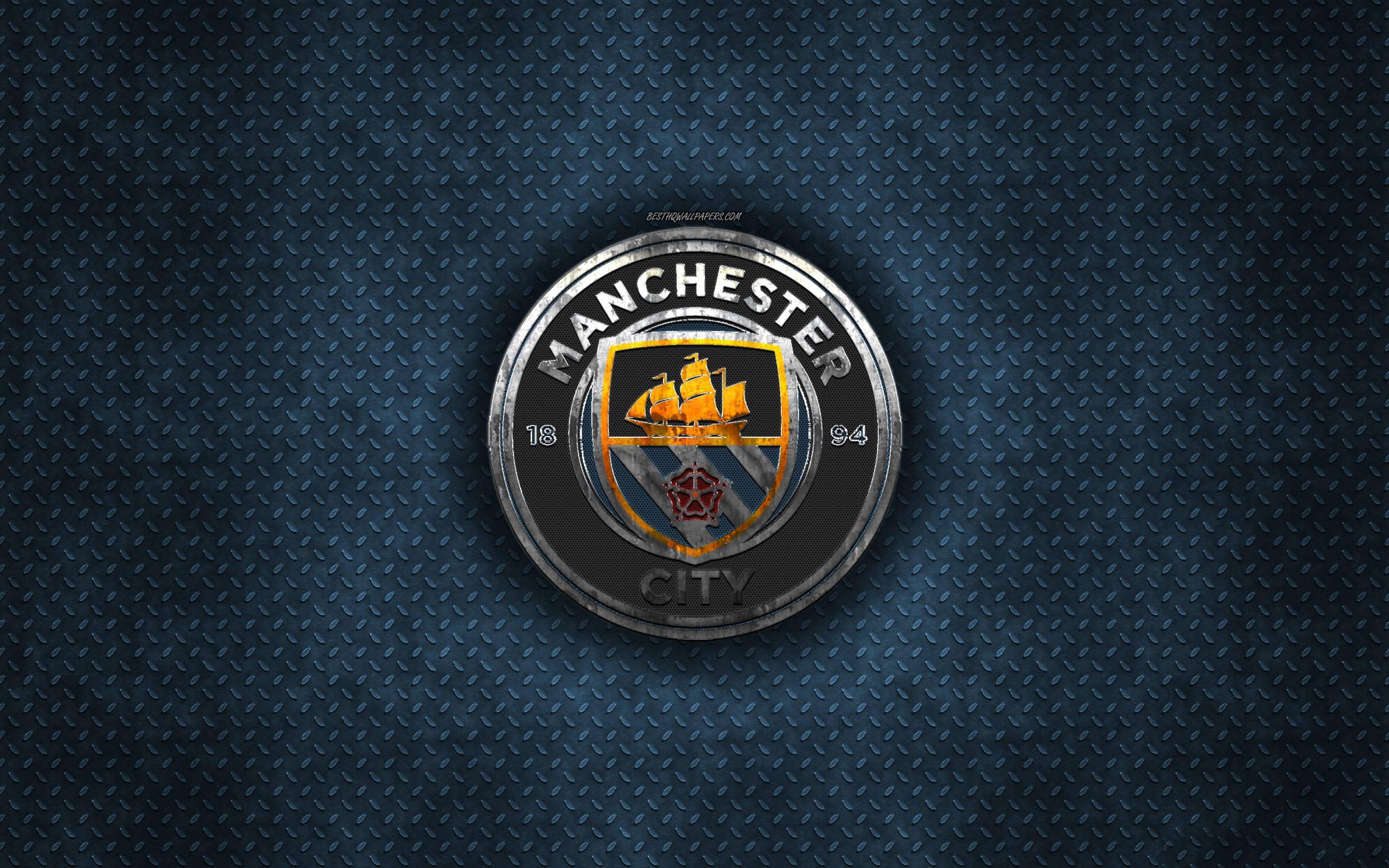 Manchester City Logo Checker Plate — 2560x1600 wallpaper