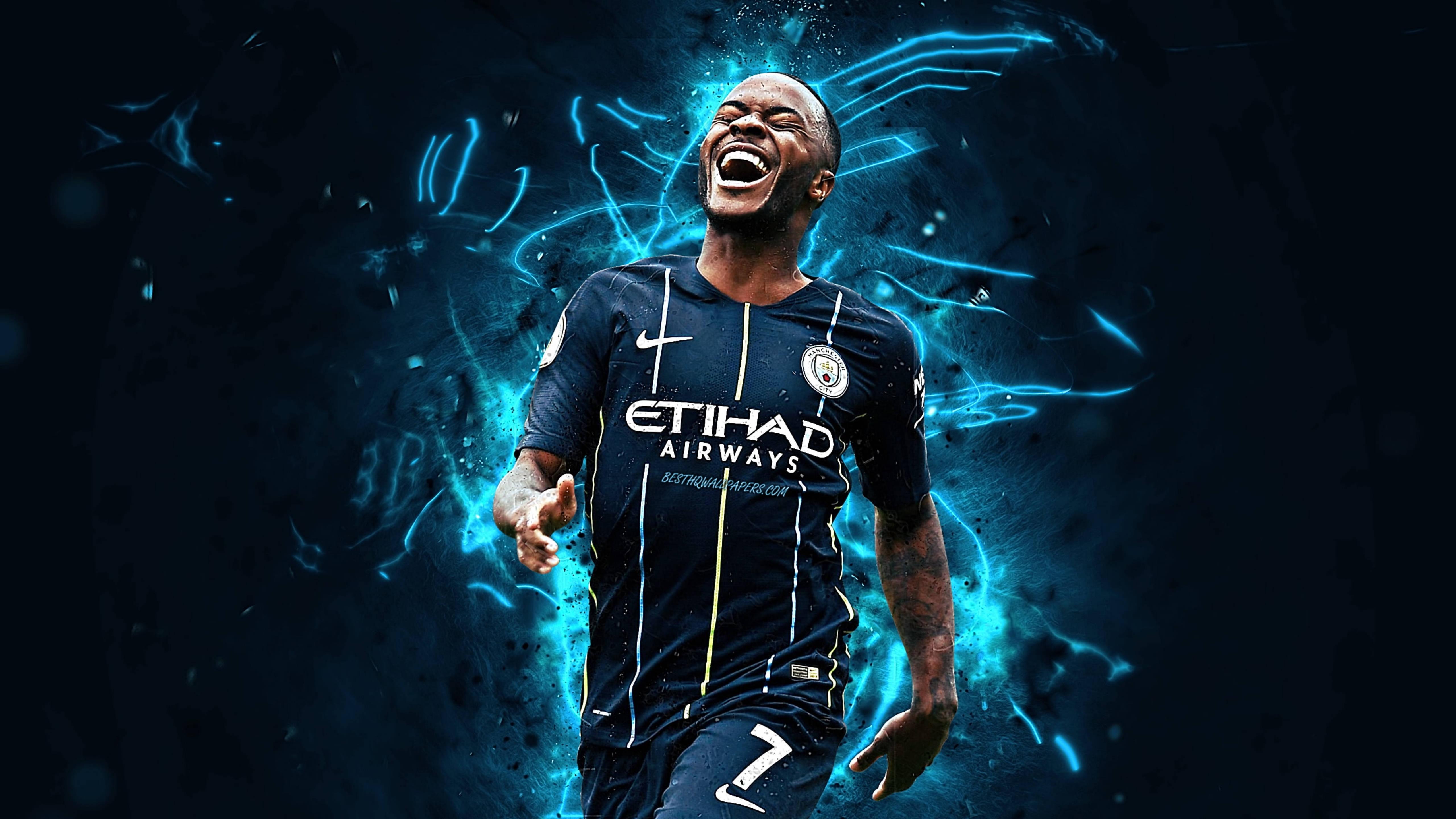 Manchester City's Raheem Sterling — 5120x2880 wallpaper
