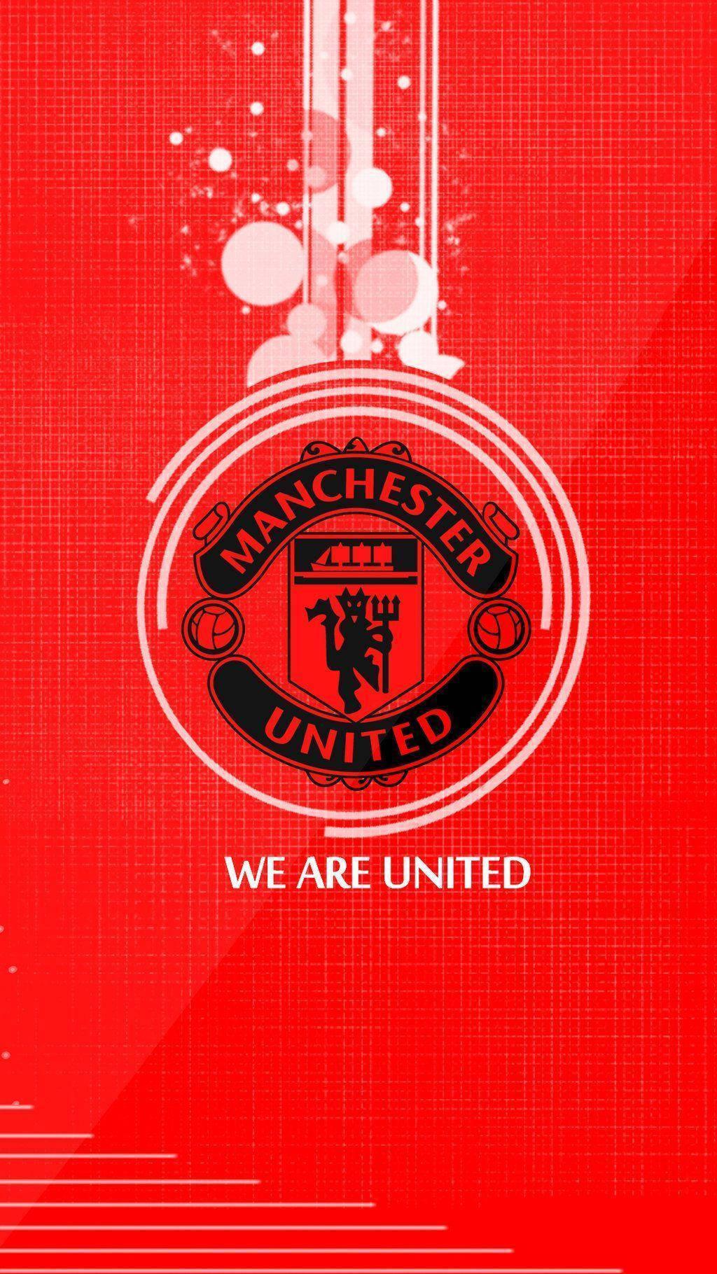 Manchester United Black Logo Portrait — 1024x1820 wallpaper