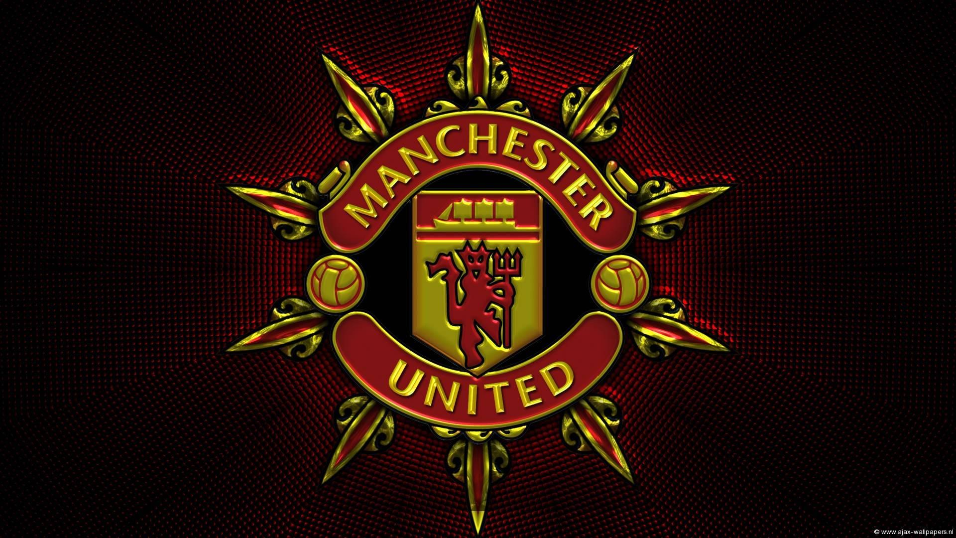 Manchester United Logo With Spear — 1920x1080 wallpaper
