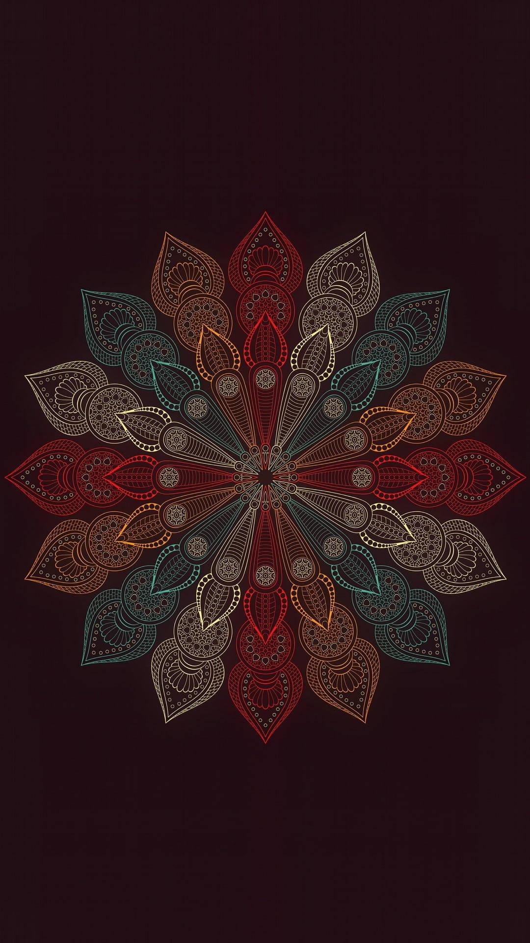 Mandala Floral Artwork Flower Mobile — 1080x1920 wallpaper
