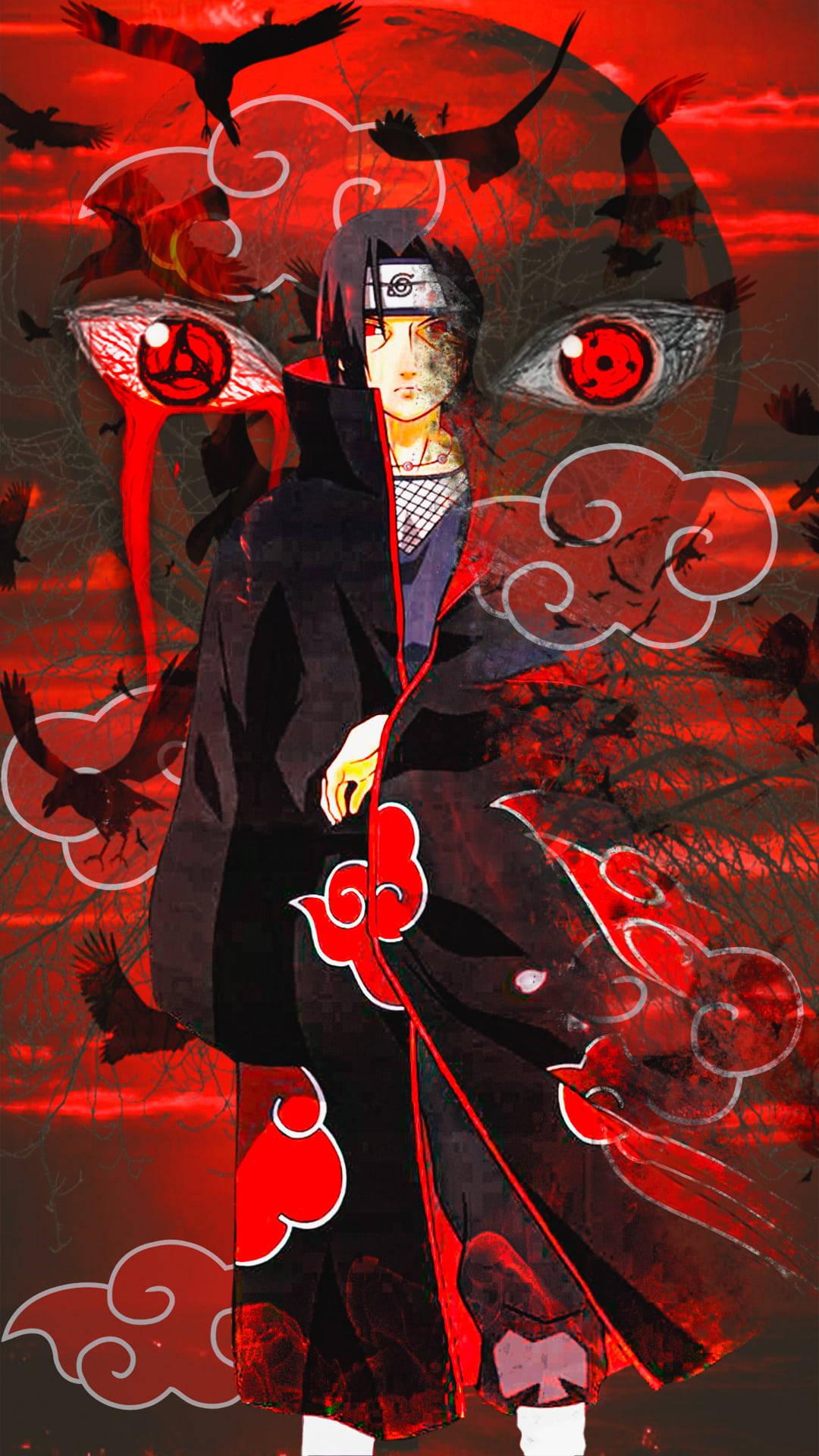 Mangekyo Sharingan And Akatsuki Uchiha Itachi PFP — 1080x1920 wallpaper