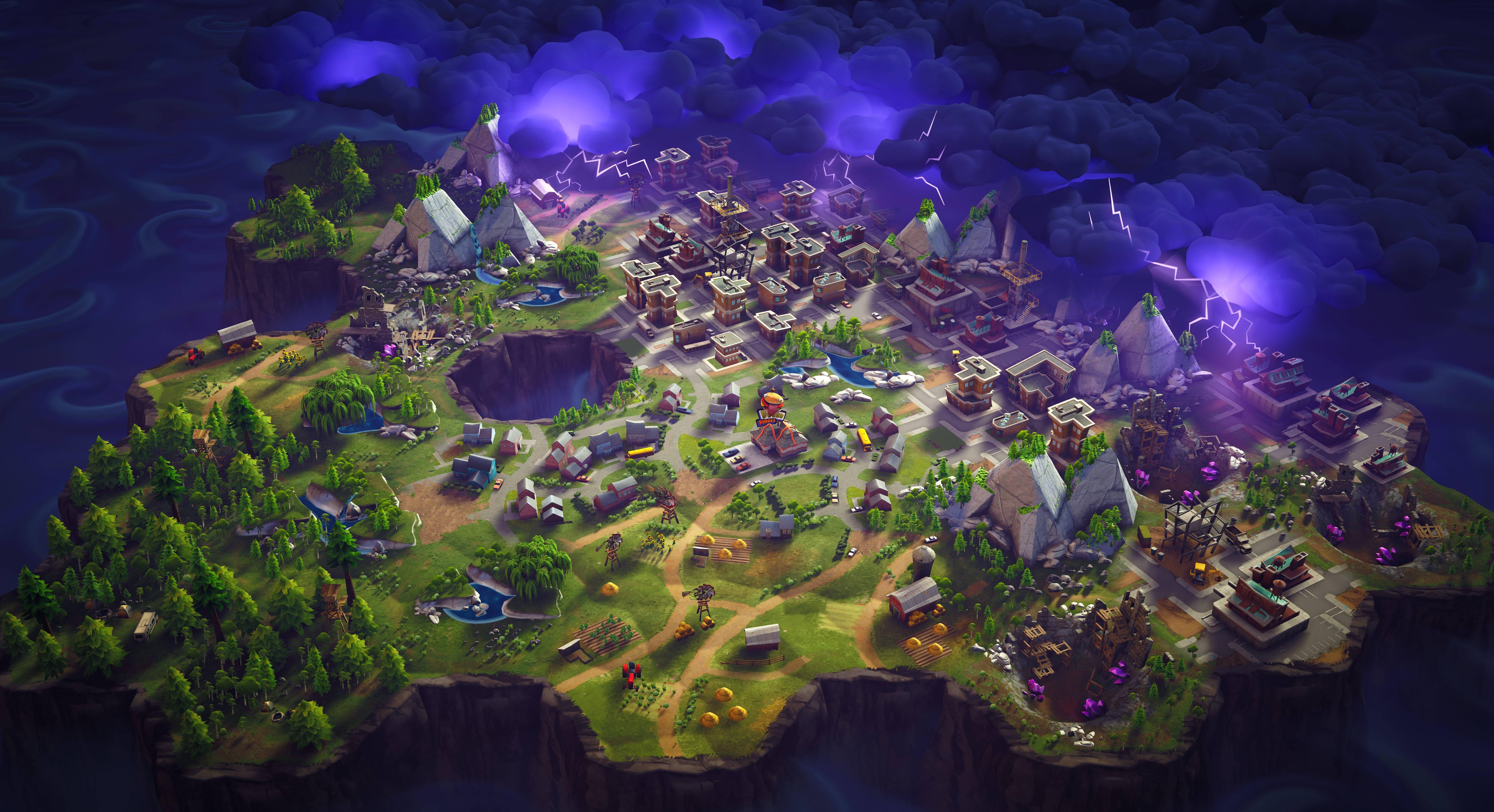 Map of Fortnite Game