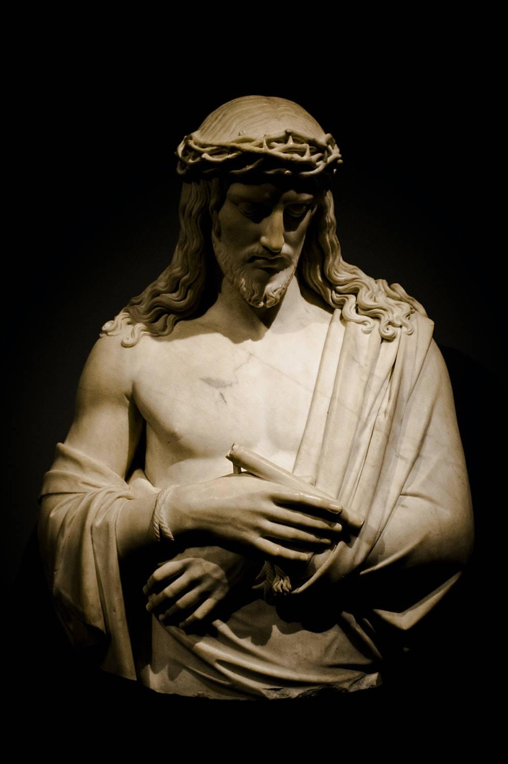 Marble Statue Of Christ Jesus Phone — 1000x1502 wallpaper
