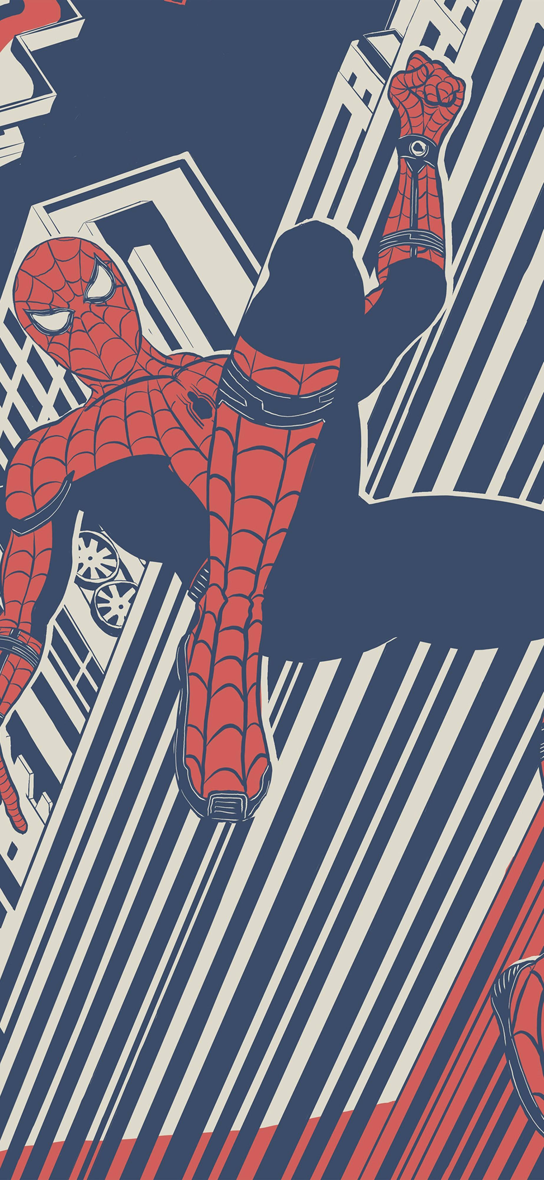 Marvel 4K Phone Spider-man Red Blue White — 1847x4000 wallpaper