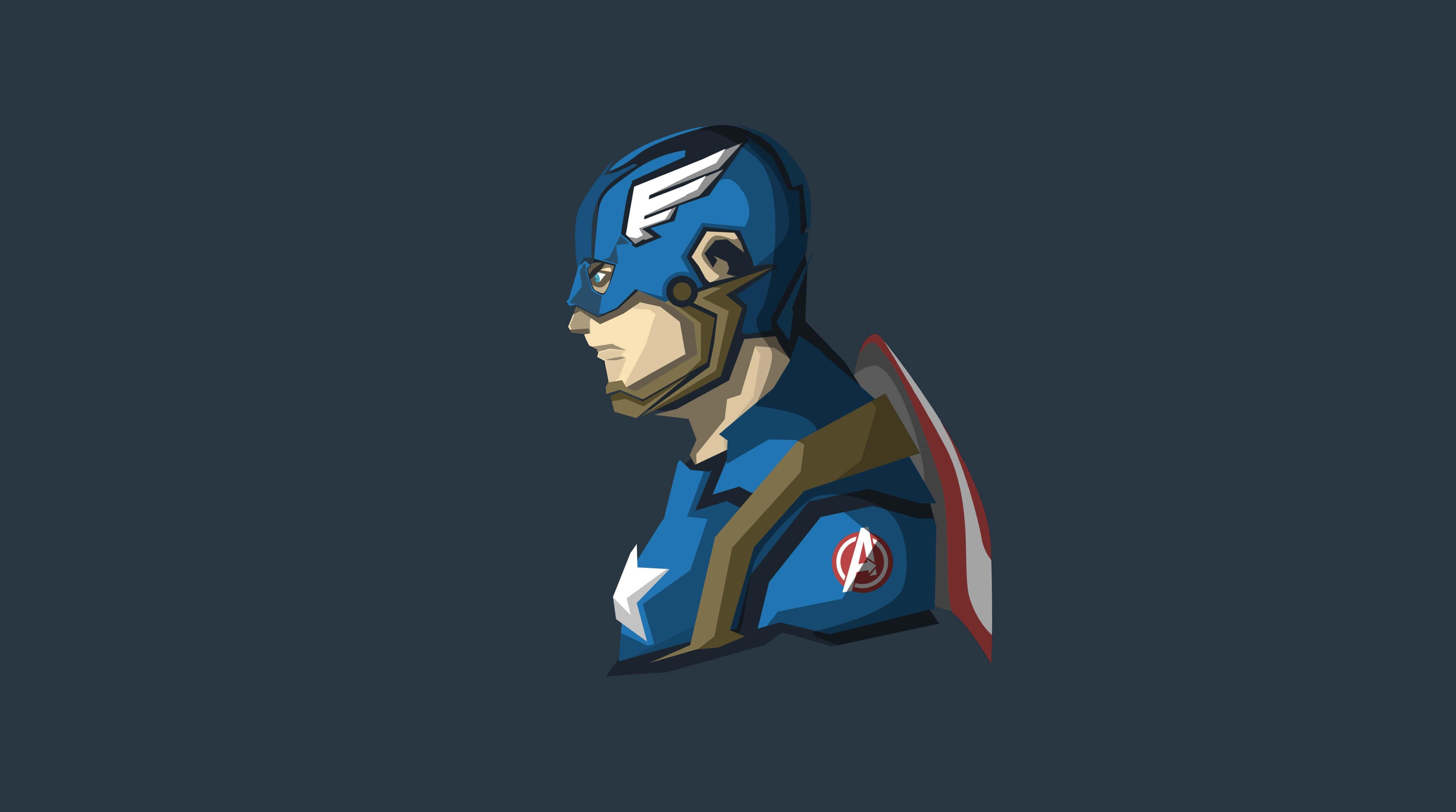 Marvel Comic Character Captain America Cartoon Background — 4445x2480 wallpaper