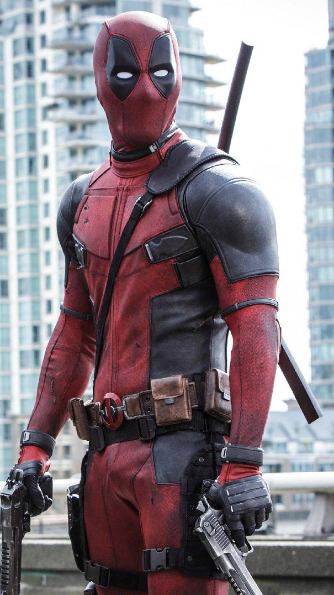 Marvel Deadpool Movie Scene — 1080x1920 wallpaper