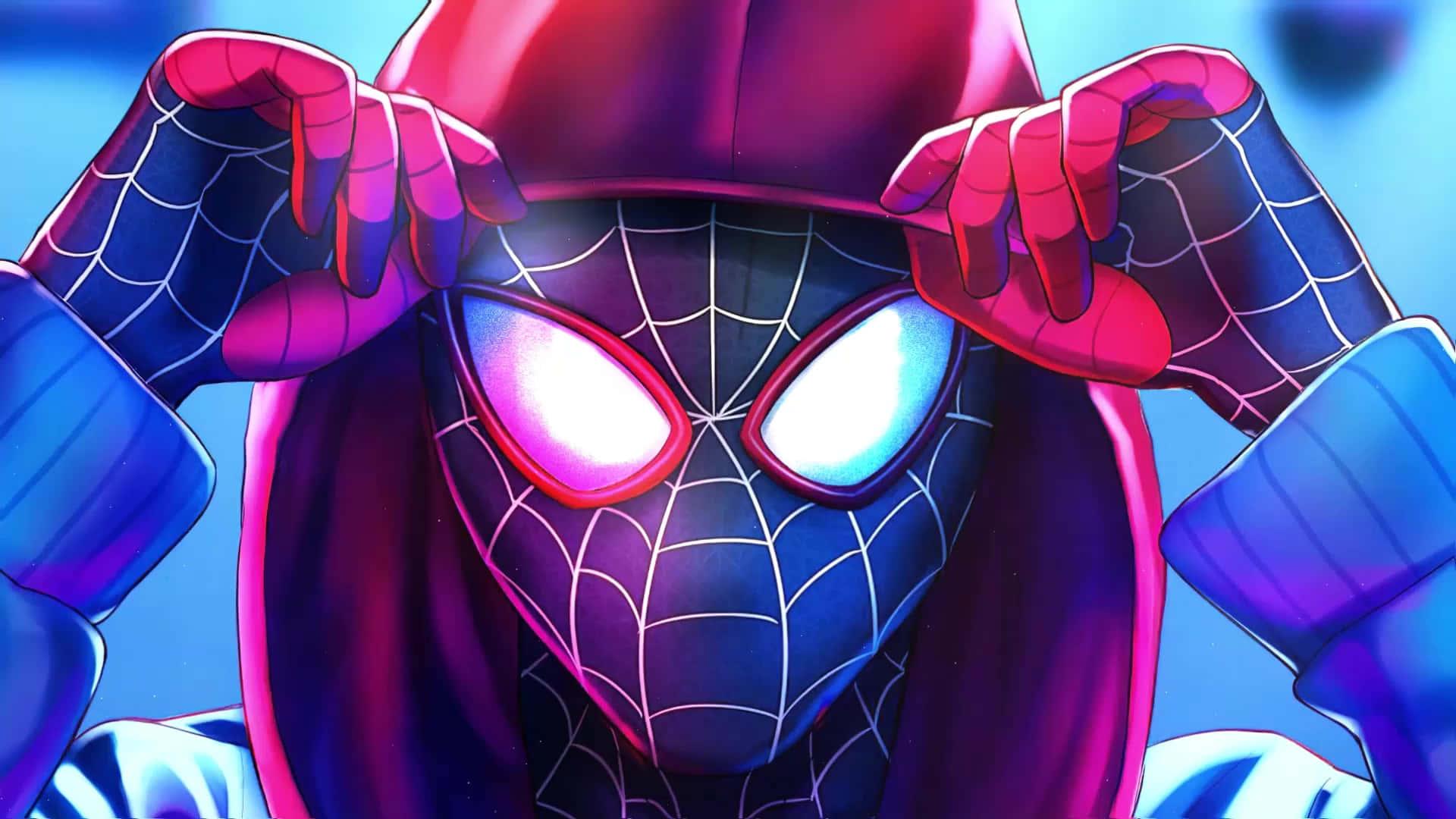 Marvel's Miles Morales showing off his incredible Spiderman powers — 1920x1080 wallpaper