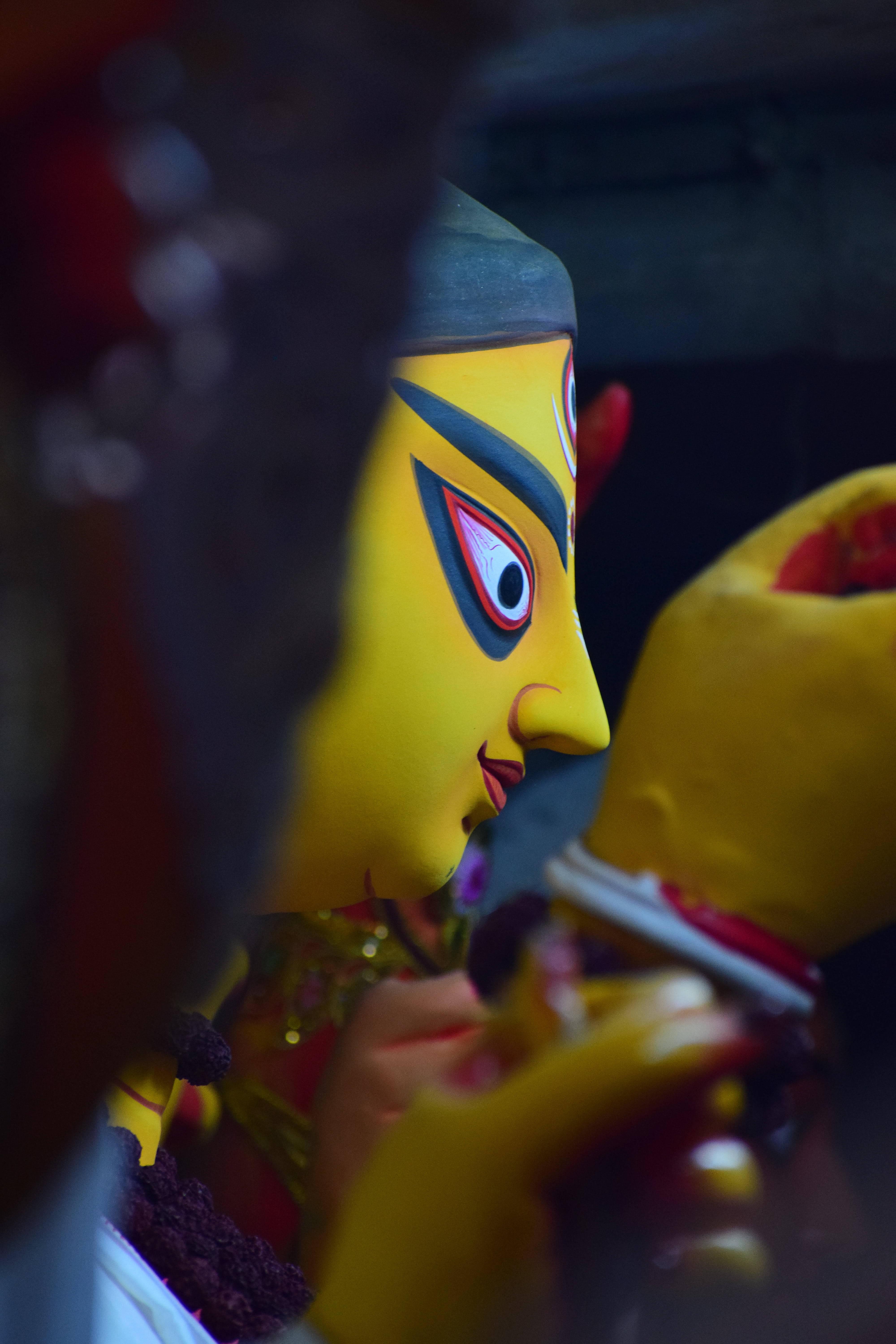 Mata Rani Face In Yellow — 4000x6000 wallpaper
