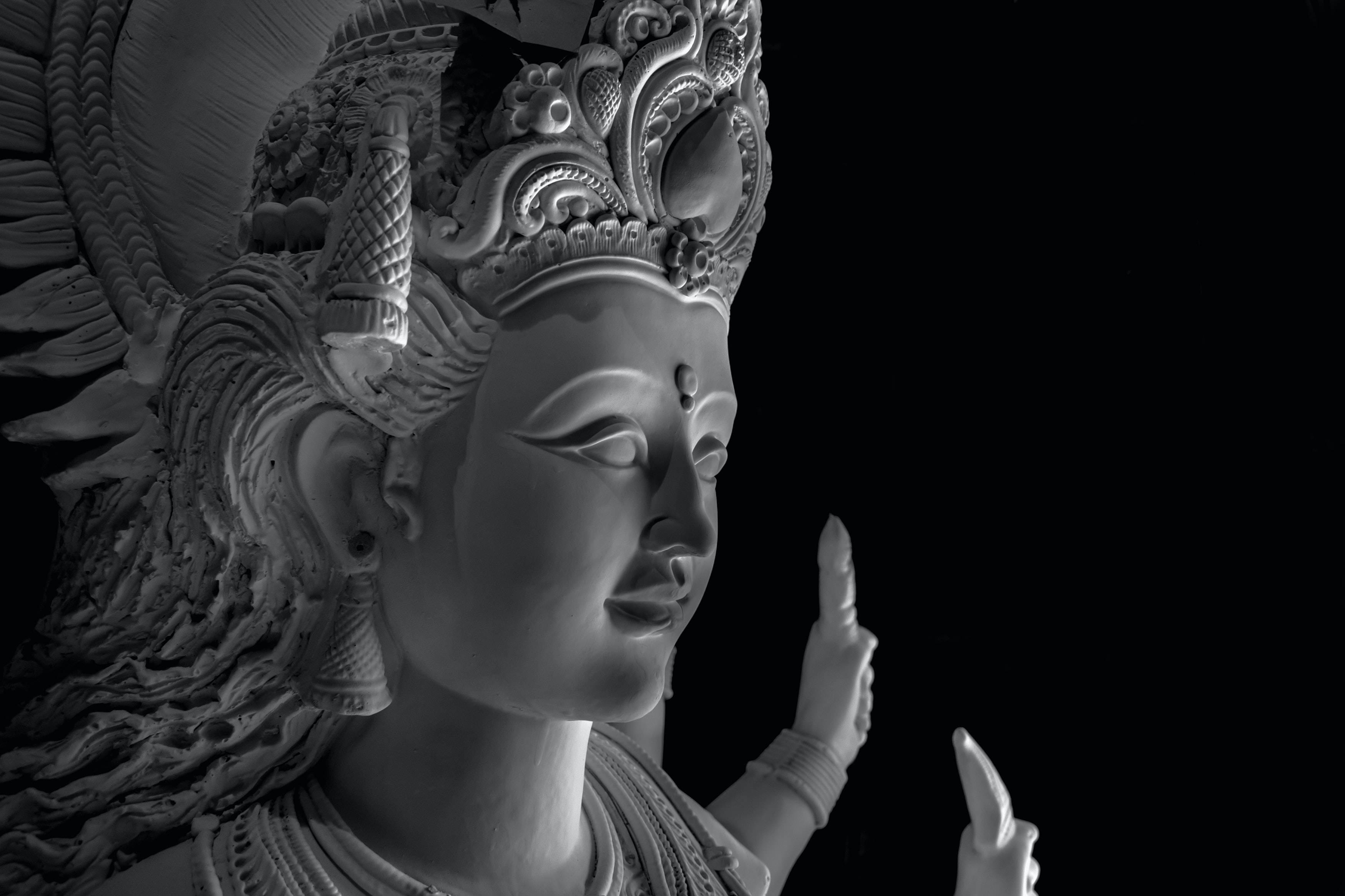 Mata Rani Gray Statue — 3500x2333 wallpaper
