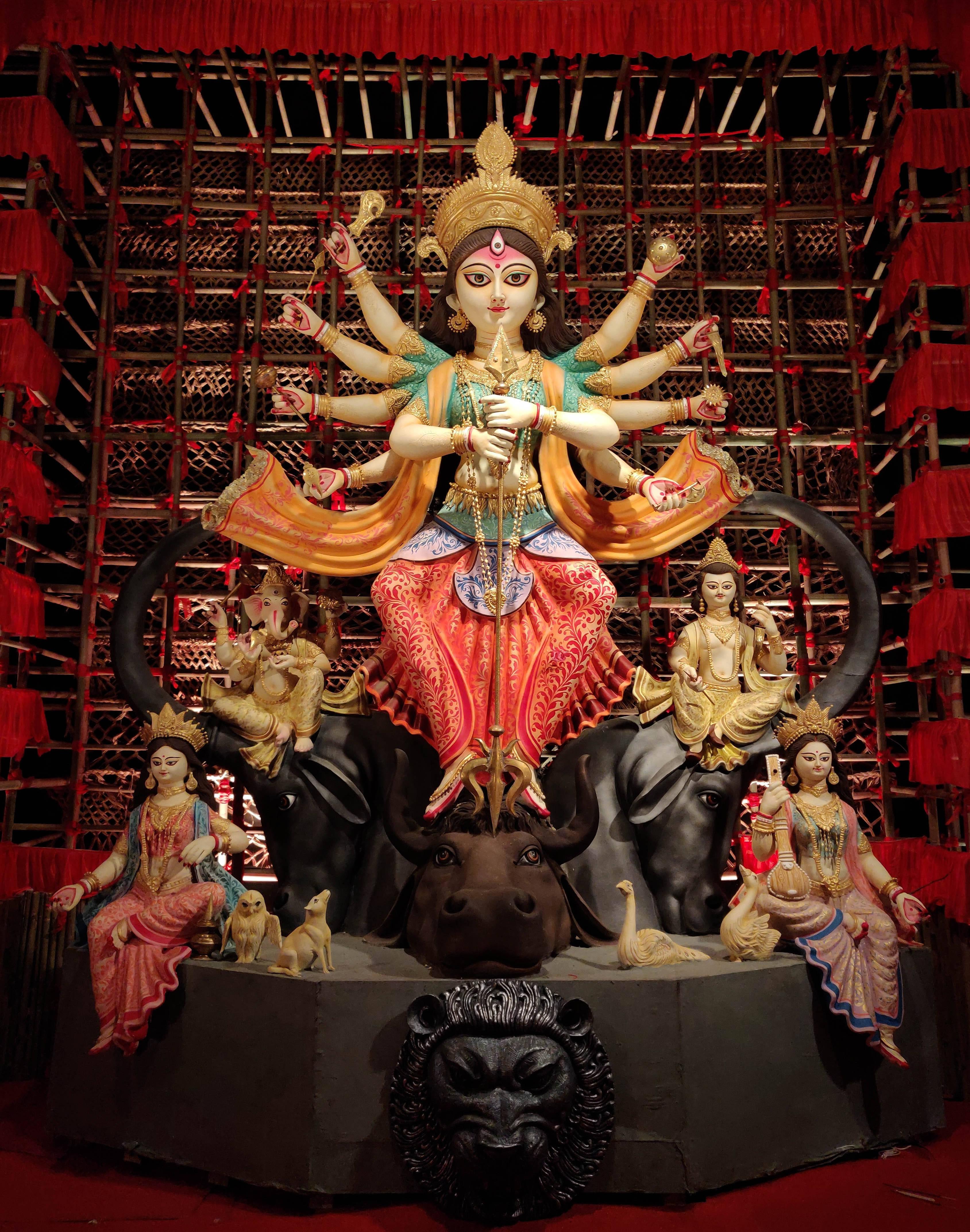 Mata Rani On Bull's Head — 3377x4290 wallpaper