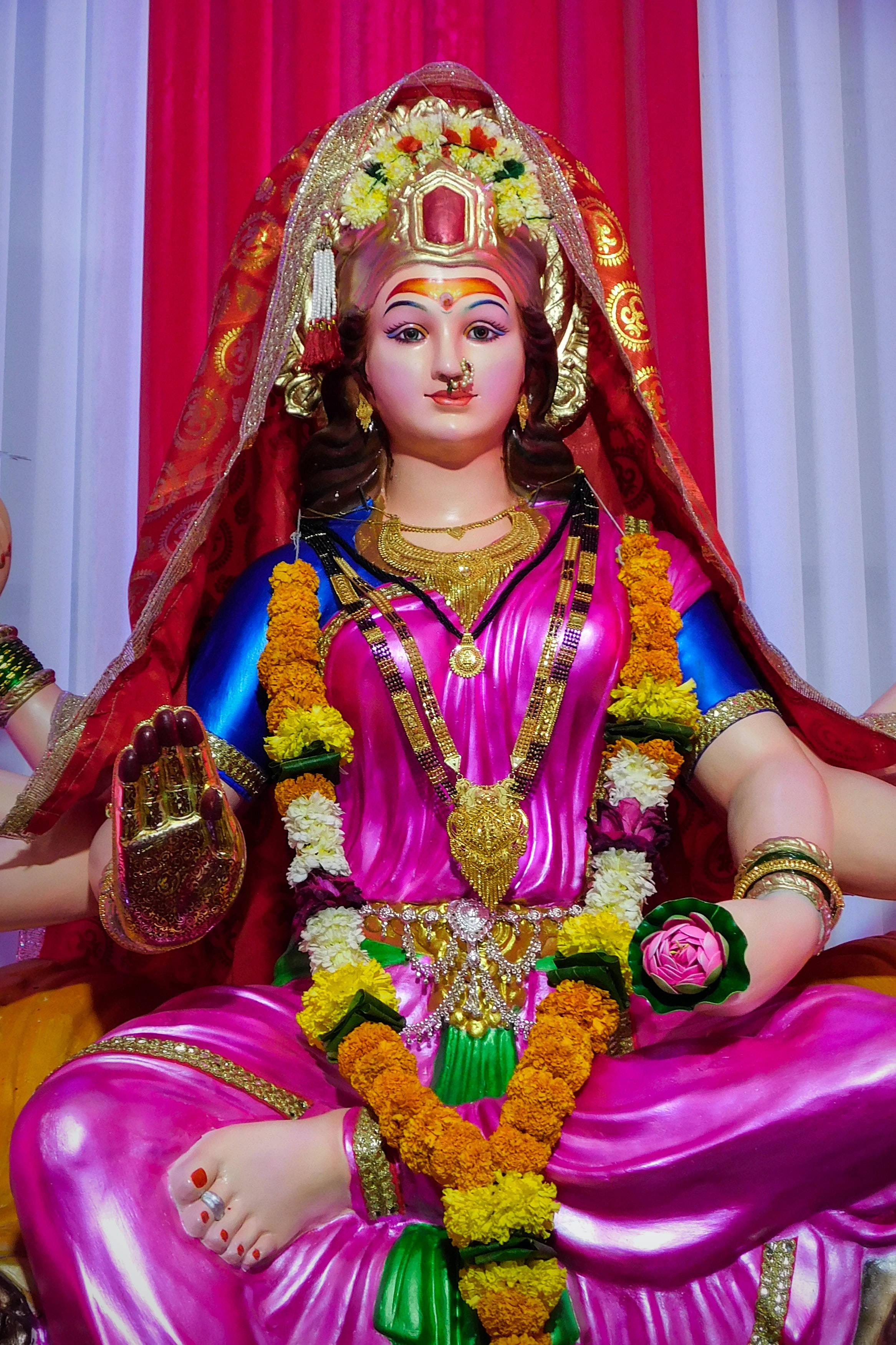 Mata Rani Pink Sari — 2333x3500 wallpaper