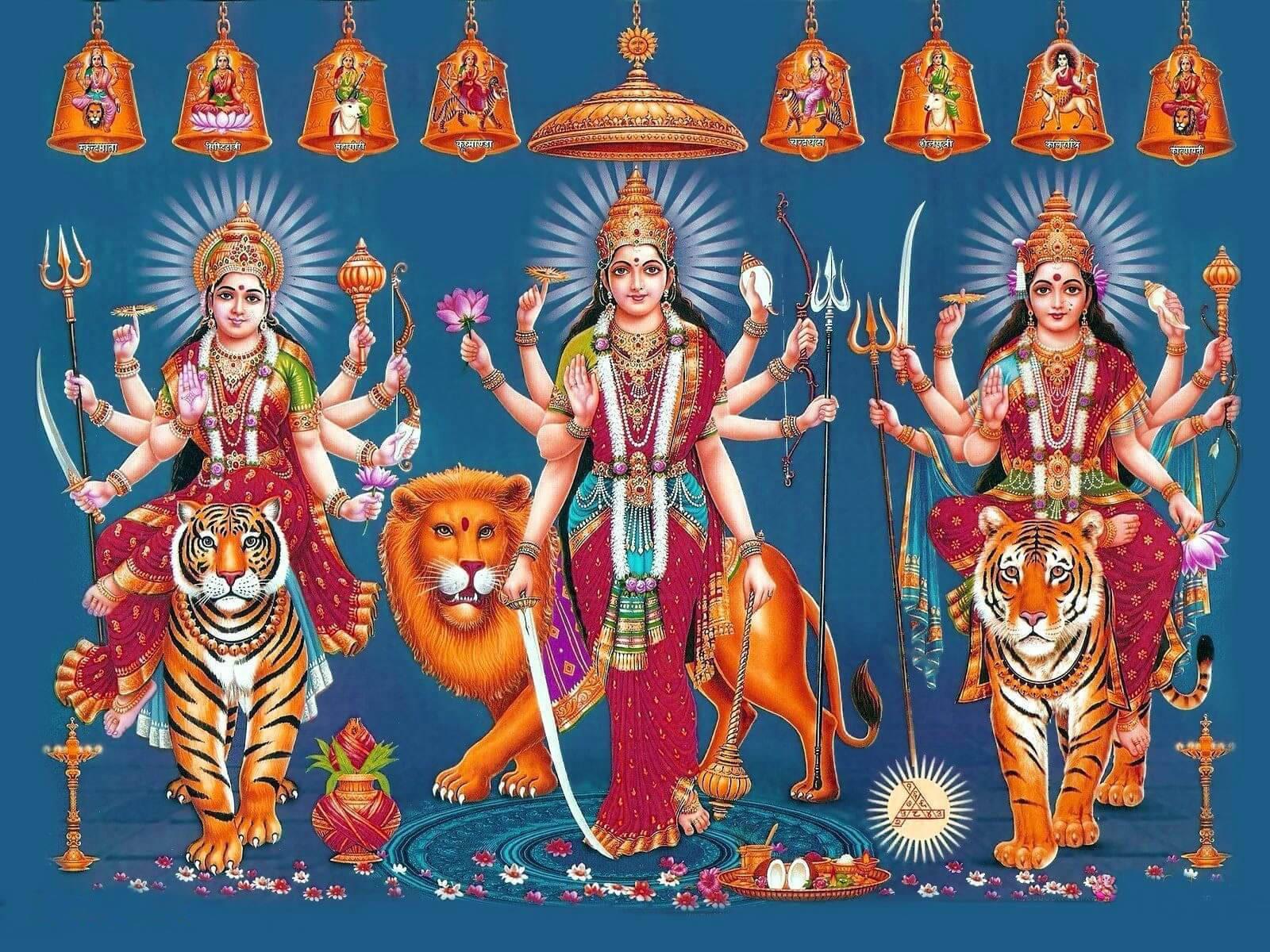 Mata Rani Three Versions — 1600x1200 wallpaper