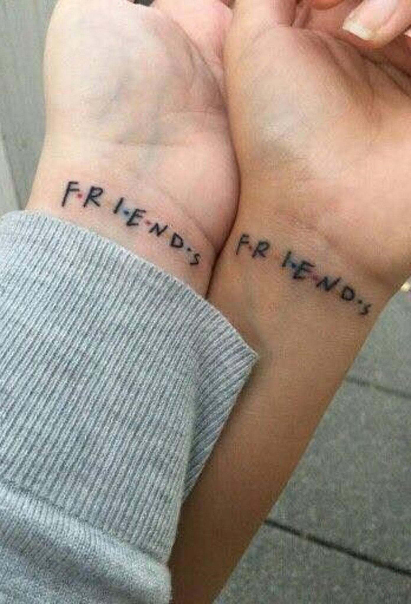Matching BFF Friends Tattoo — 1392x2048 wallpaper