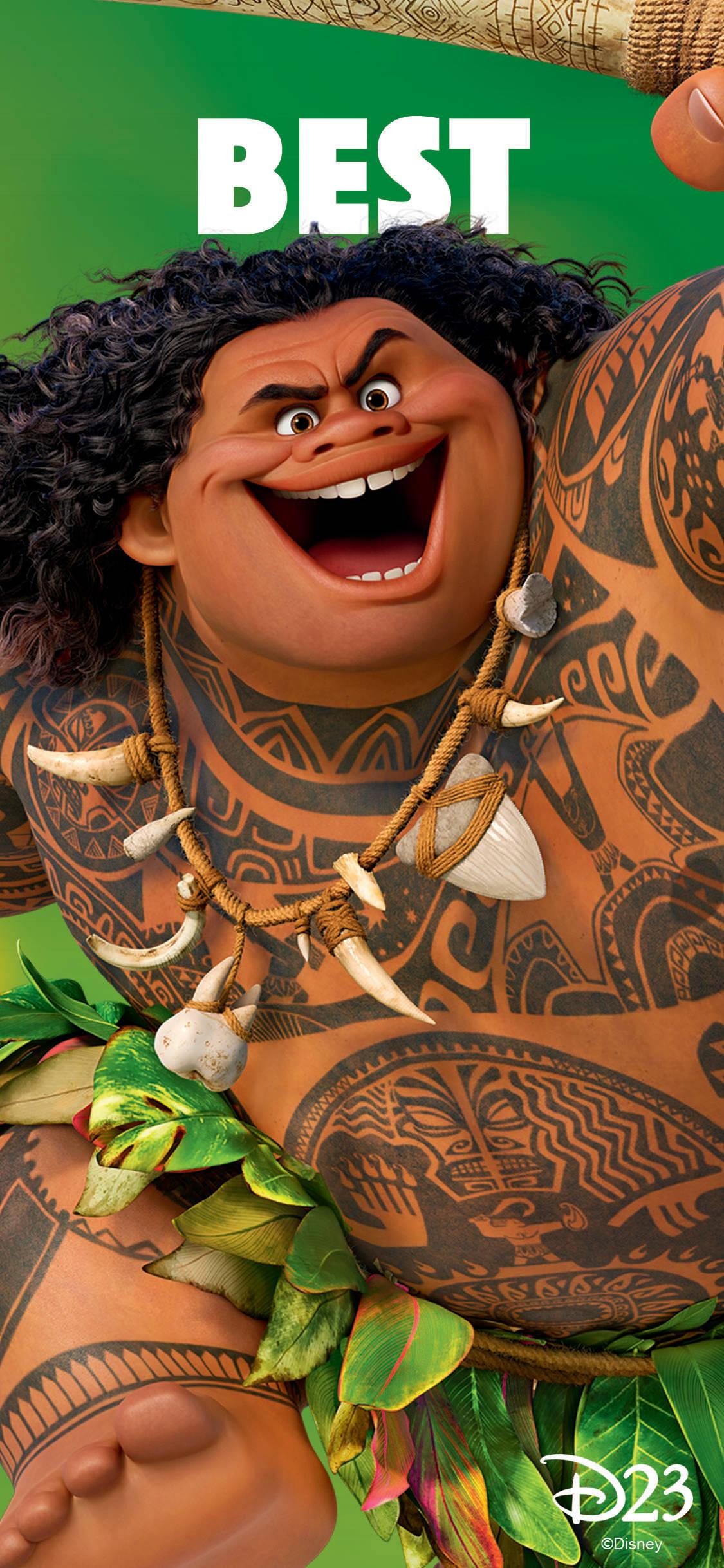 Matching BFF Maui And Moana — 1125x2436 wallpaper