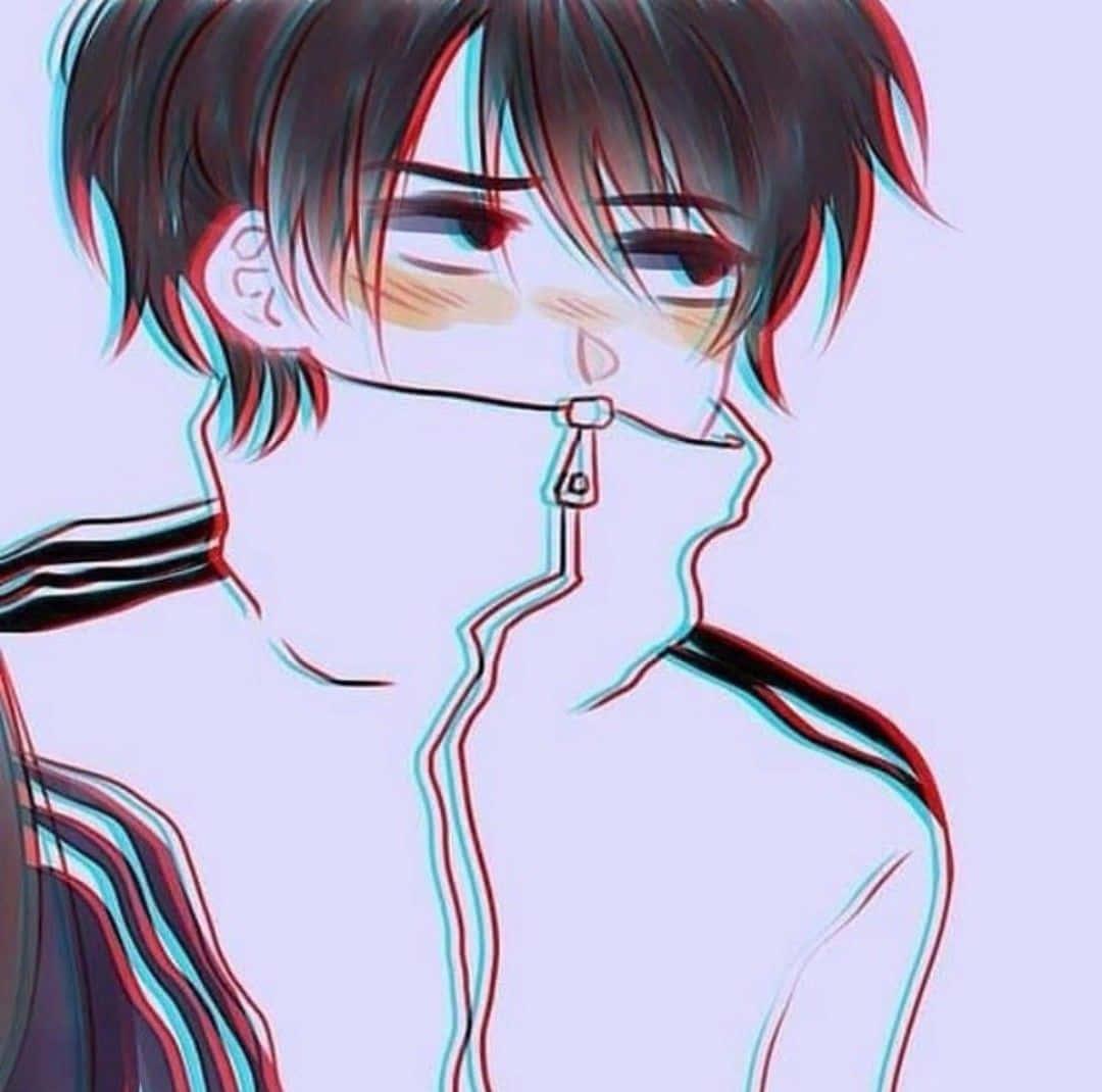 Matching Couple Pfp Blushing Anime Boy — 1080x1070 wallpaper
