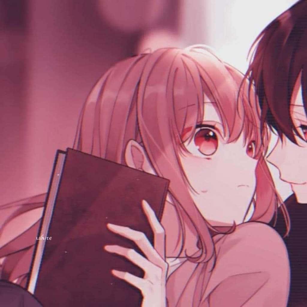 Matching Couple Pfp Girl With Book — 1024x1024 wallpaper