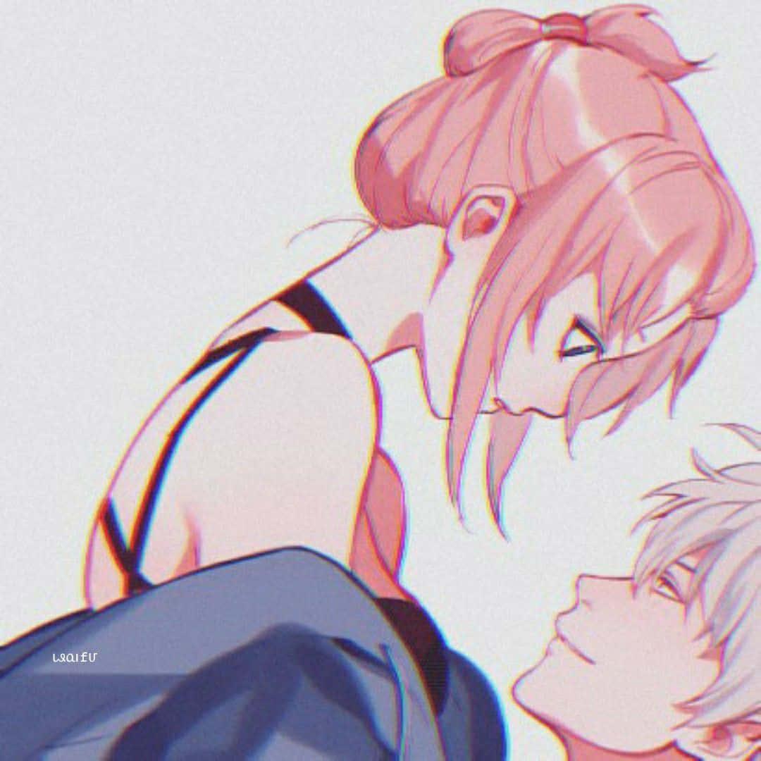 Matching Couple Pfp Pink Haired Girl — 1080x1080 wallpaper