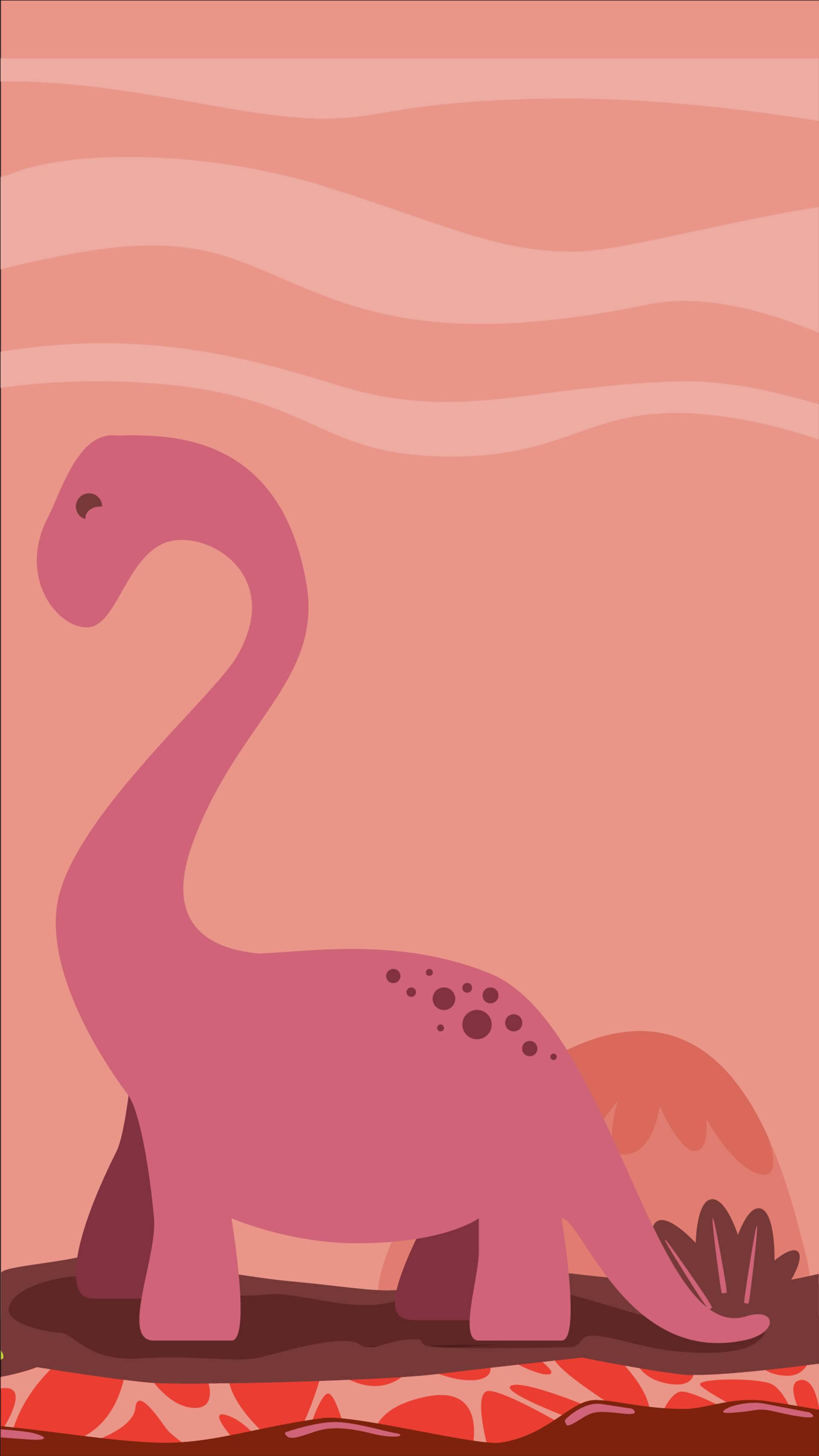 Matching Couple Pink Dinosaur — 1920x3412 wallpaper