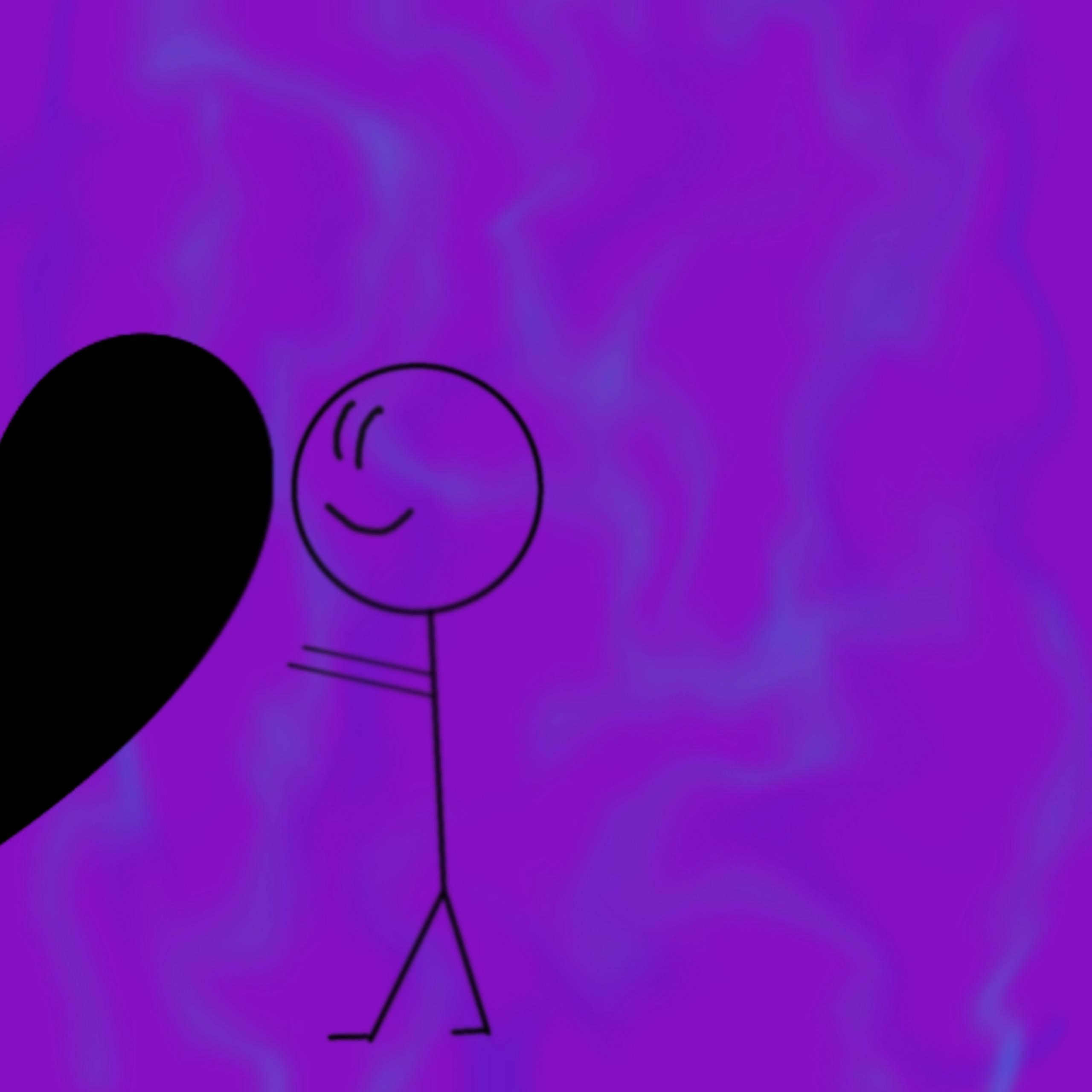 Matching Couple Stickman — 2560x2560 wallpaper