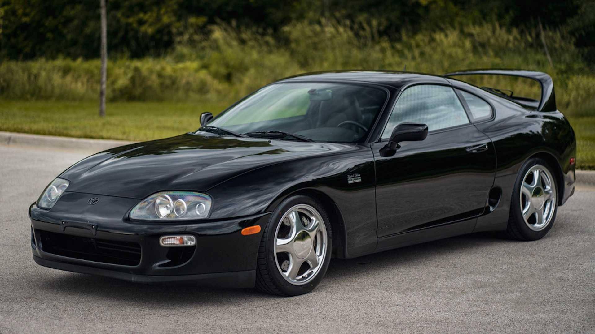 Matte Black Toyota Supra — 1920x1080 wallpaper
