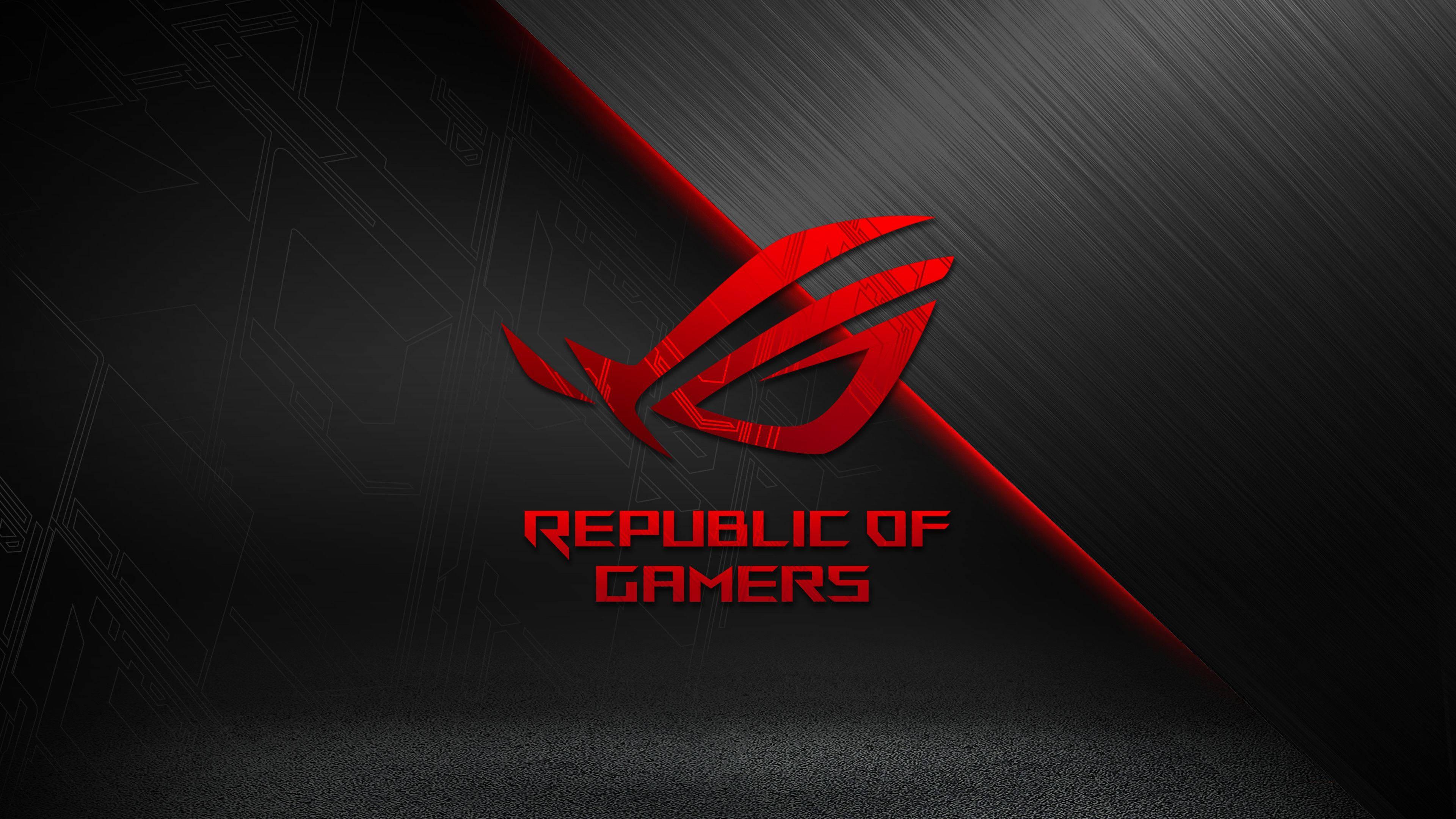 Matte Theme Asus ROG Symbol — 3840x2160 wallpaper