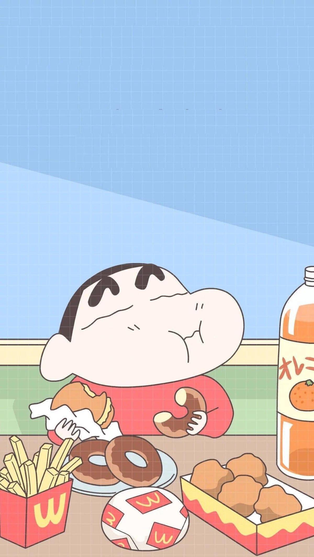 McDonald's Crayon Shinchan Aesthetic — 1200x2130 wallpaper