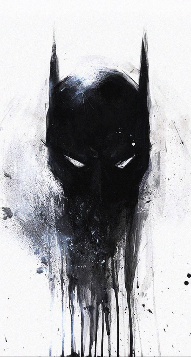 Melting Batman Painting — 736x1377 wallpaper