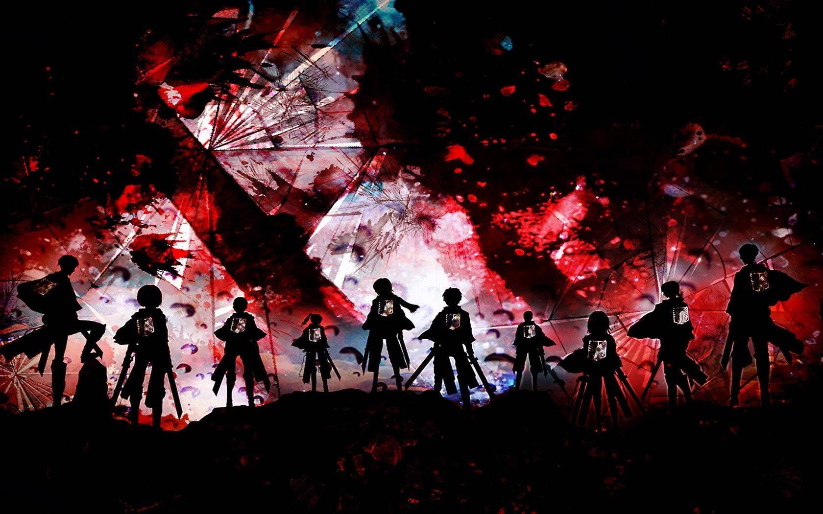 Members of the Survey Corps bravely Rise Up to Attack On Titan — 1680x1050 wallpaper
