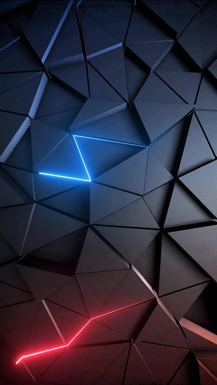 Men Phone 3D Triangle Pattern — 736x1308 wallpaper