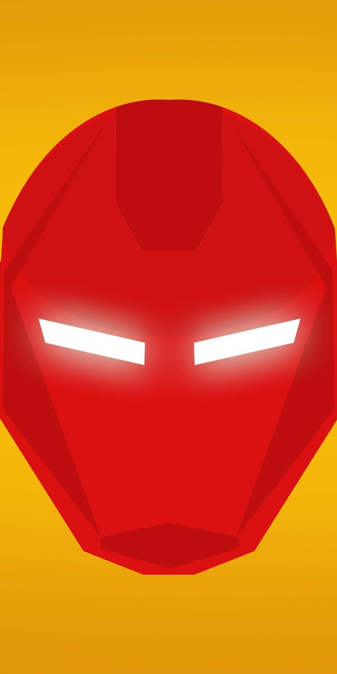 Men Phone Iron Man Mask Icon — 1080x2160 wallpaper