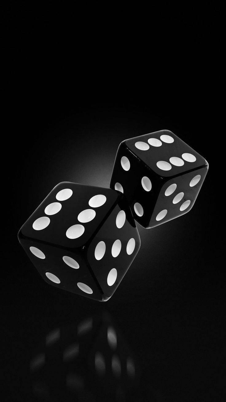 Men Phone Two Black Dice — 736x1308 wallpaper