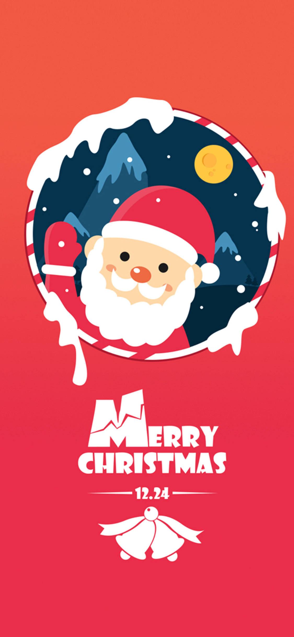 Merry Christmas Greeting IPhone — 1125x2436 wallpaper