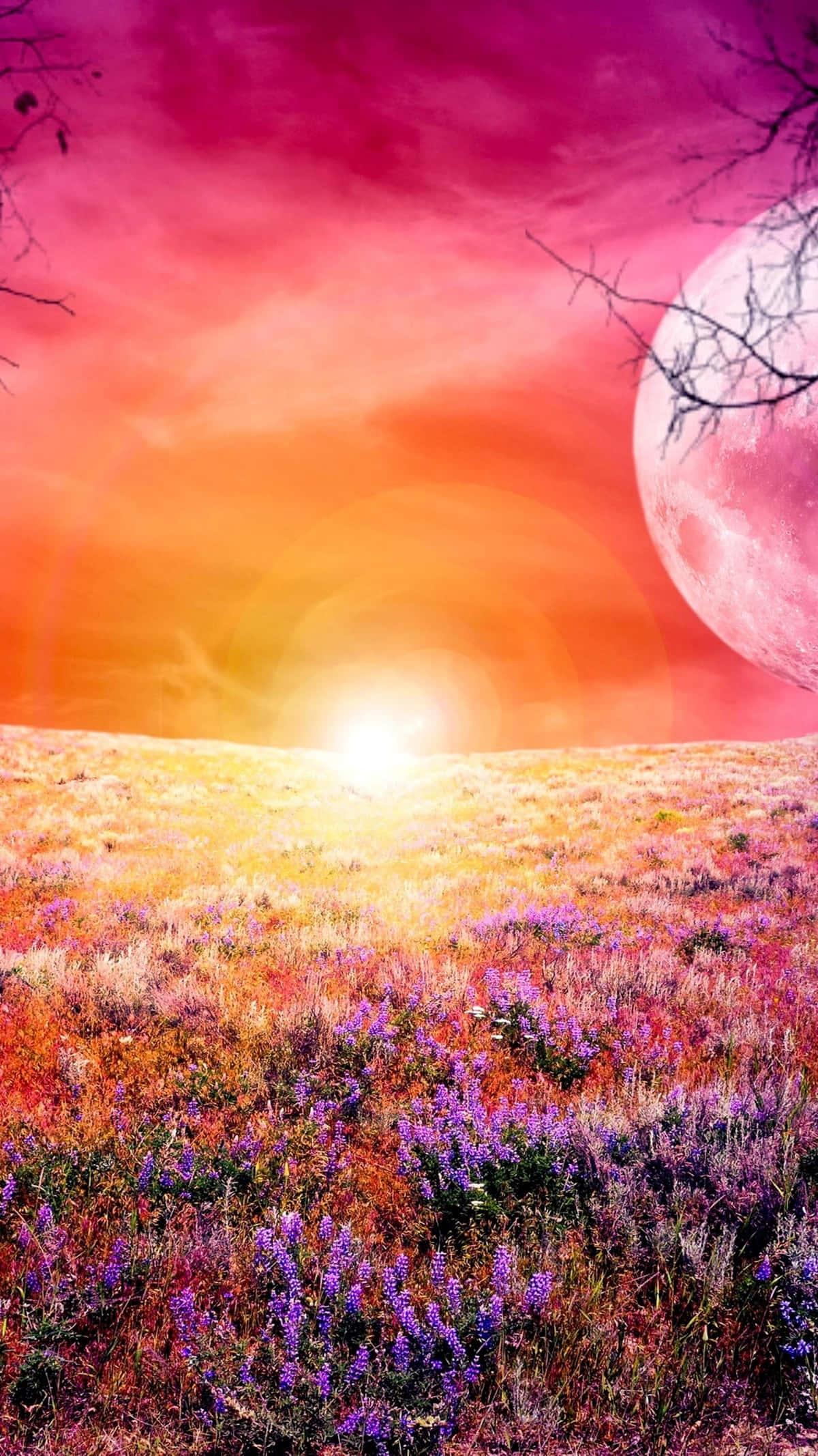 Mesmerizing Pink Sunset on your Phone in Vibrant 4K — 1200x2133 wallpaper
