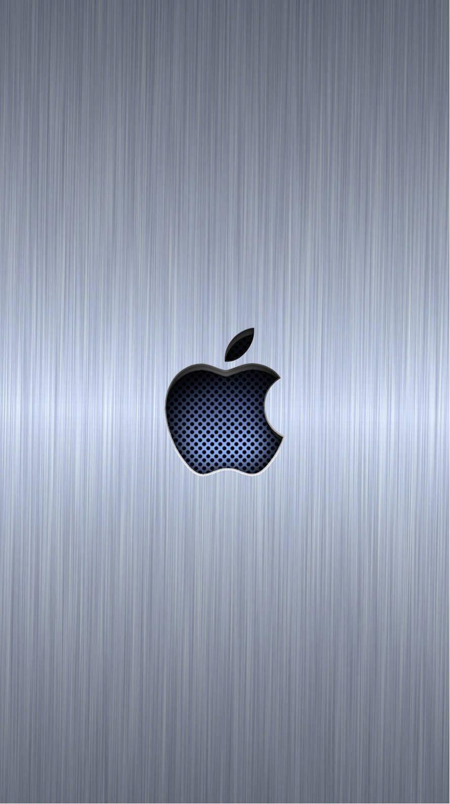 Metal Apple Logo — 890x1590 wallpaper