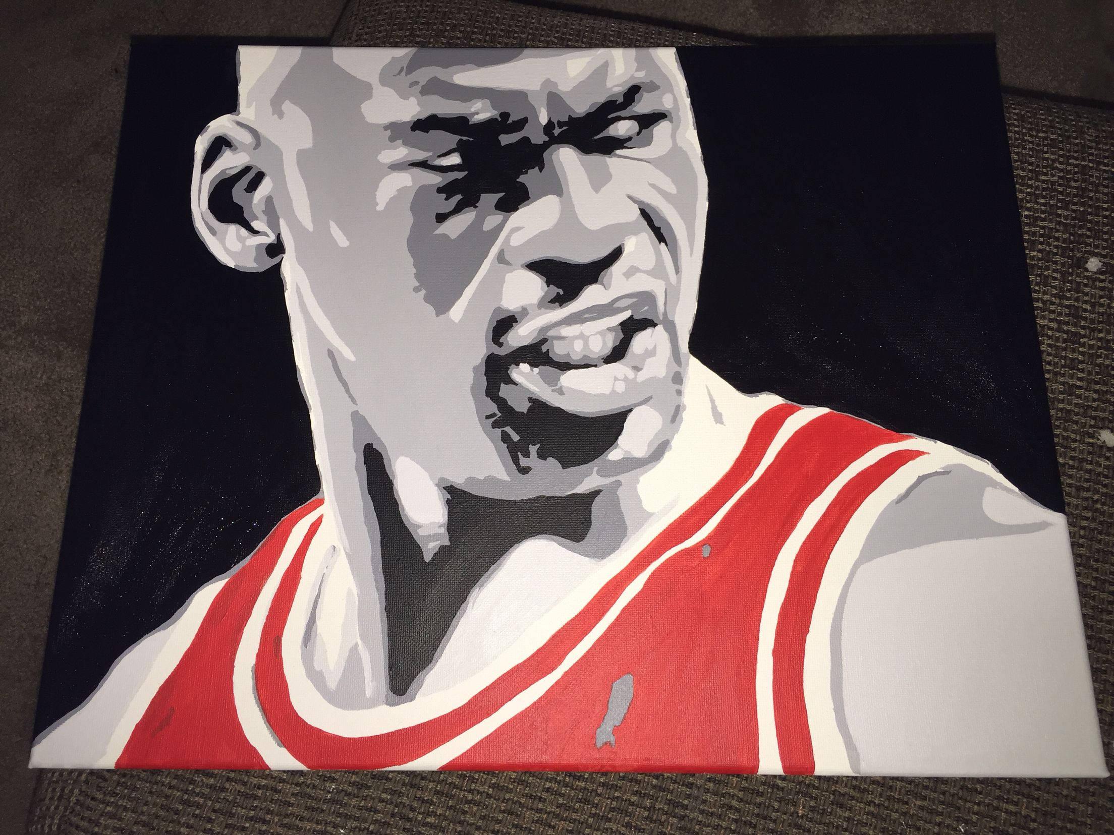 Michael Jordan Black Art — 2208x1656 wallpaper