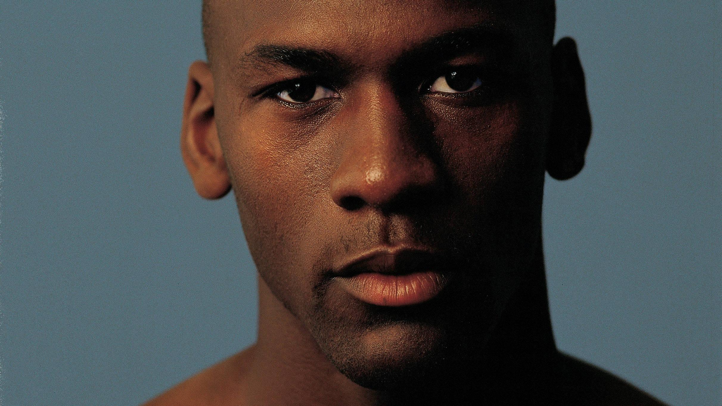 Michael Jordan Close-up — 2423x1363 wallpaper