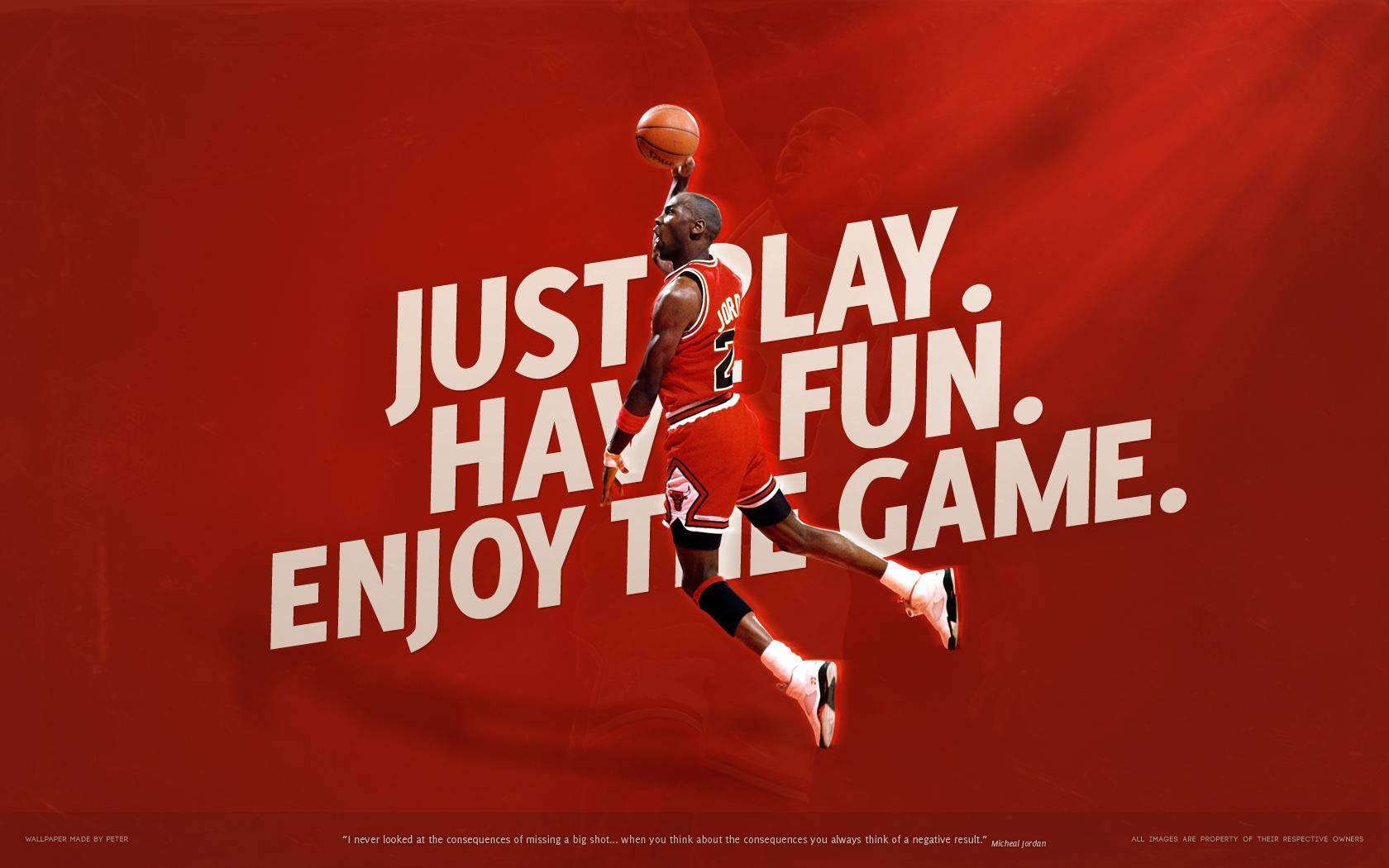 Michael Jordan Just Play — 1680x1050 wallpaper
