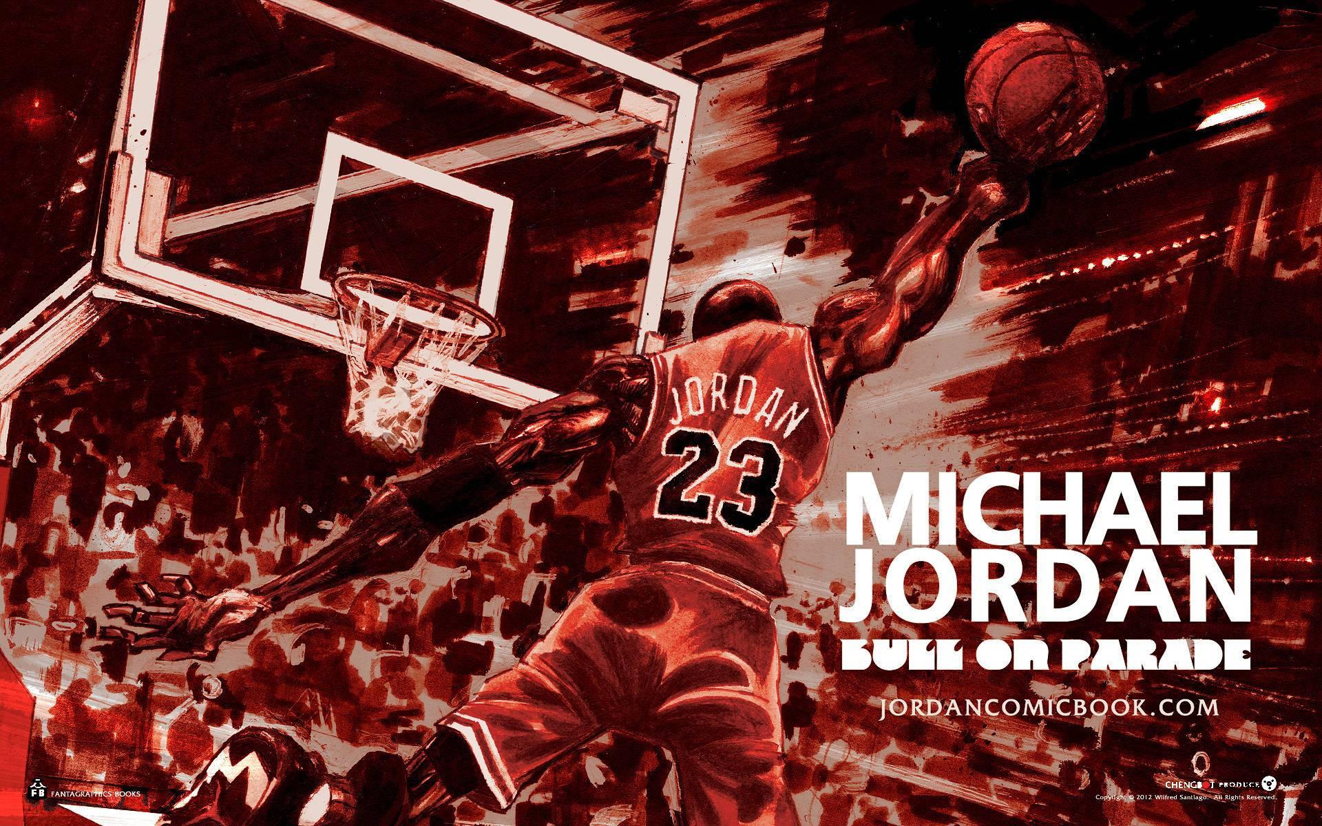 Michael Jordan Leading the Bulls to Victory — 1920x1200 wallpaper