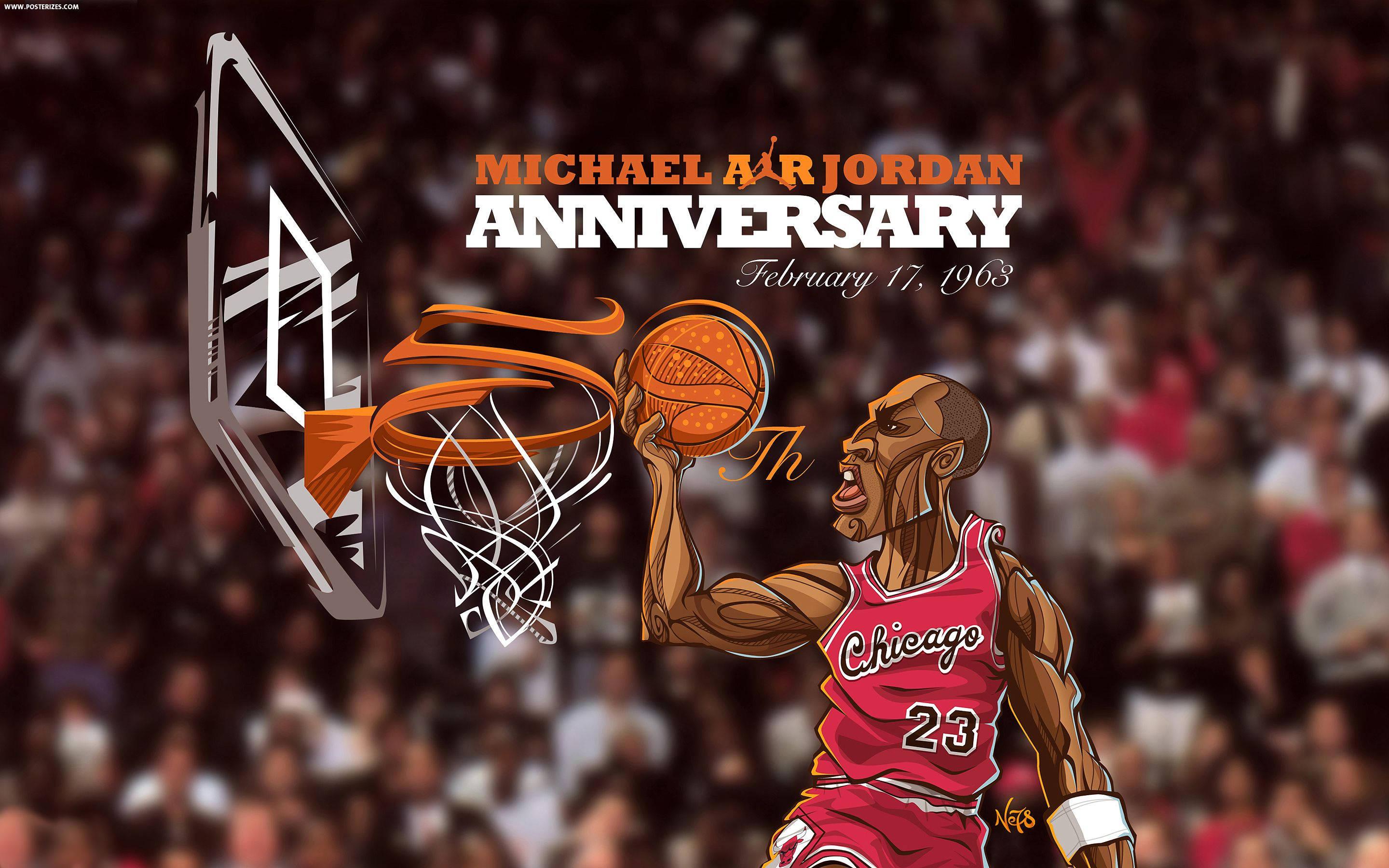 Michael Jordan on the Anniversary Cover — 2880x1800 wallpaper