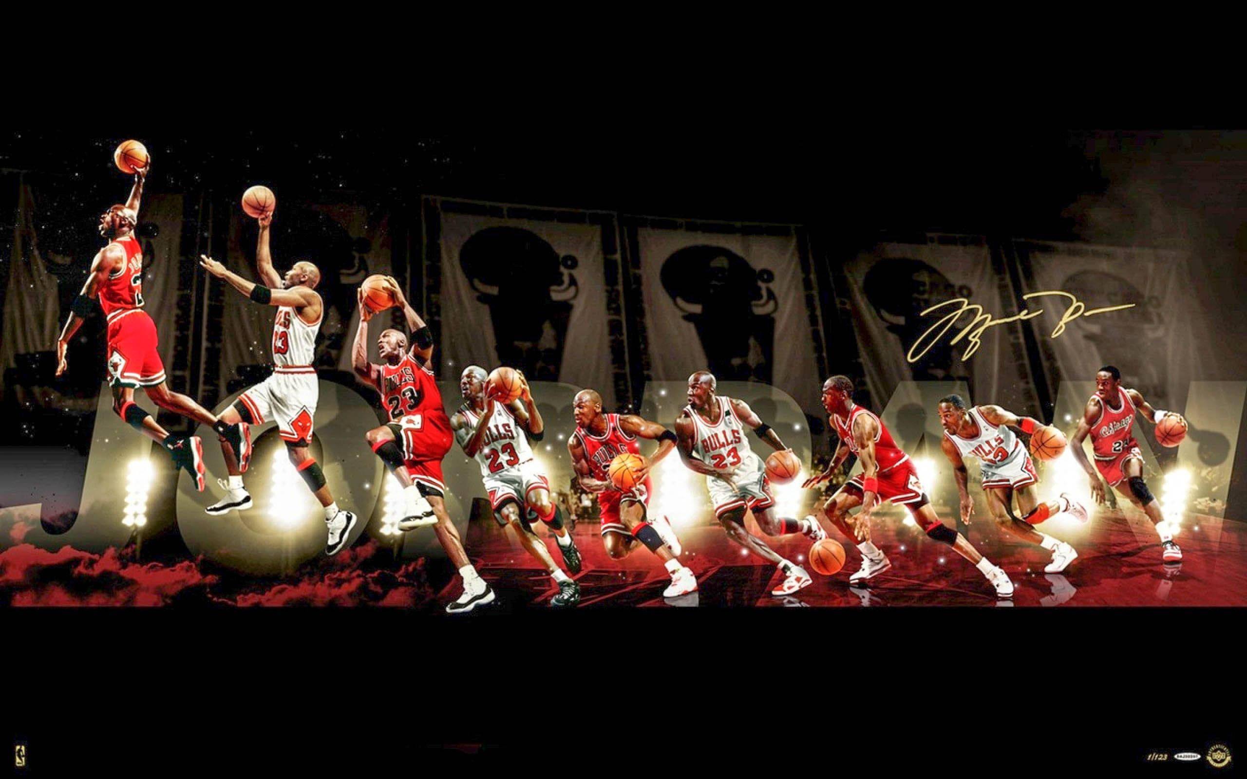 Michael Jordan Shines in the NBA — 2560x1600 wallpaper