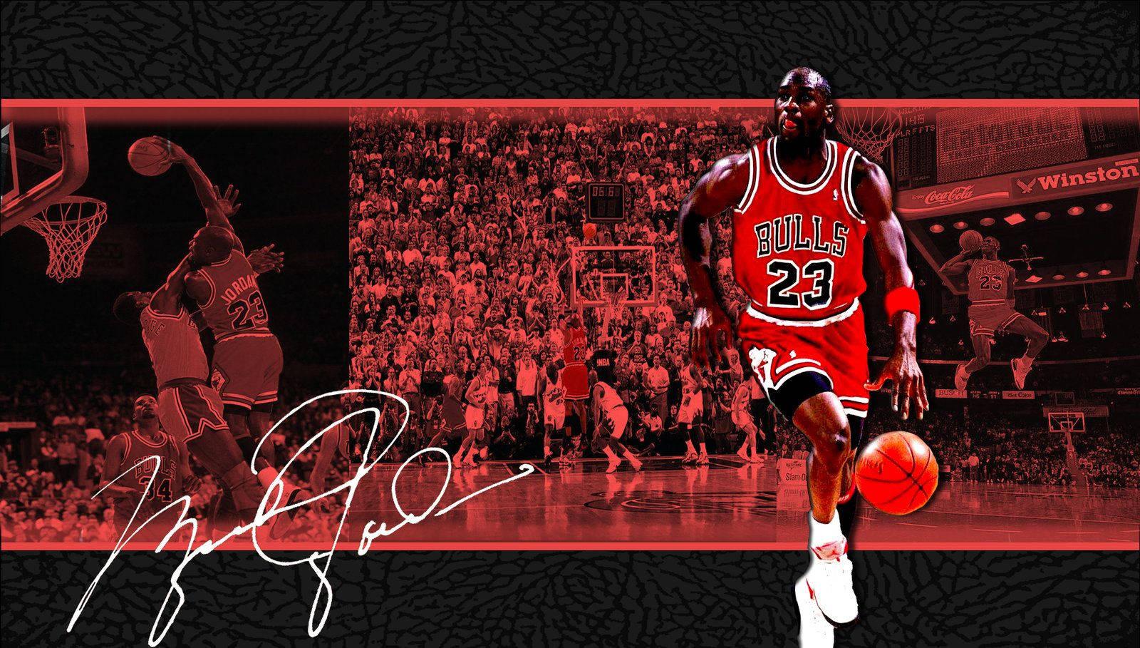 Michael Jordan Signs Autograph — 1600x909 wallpaper