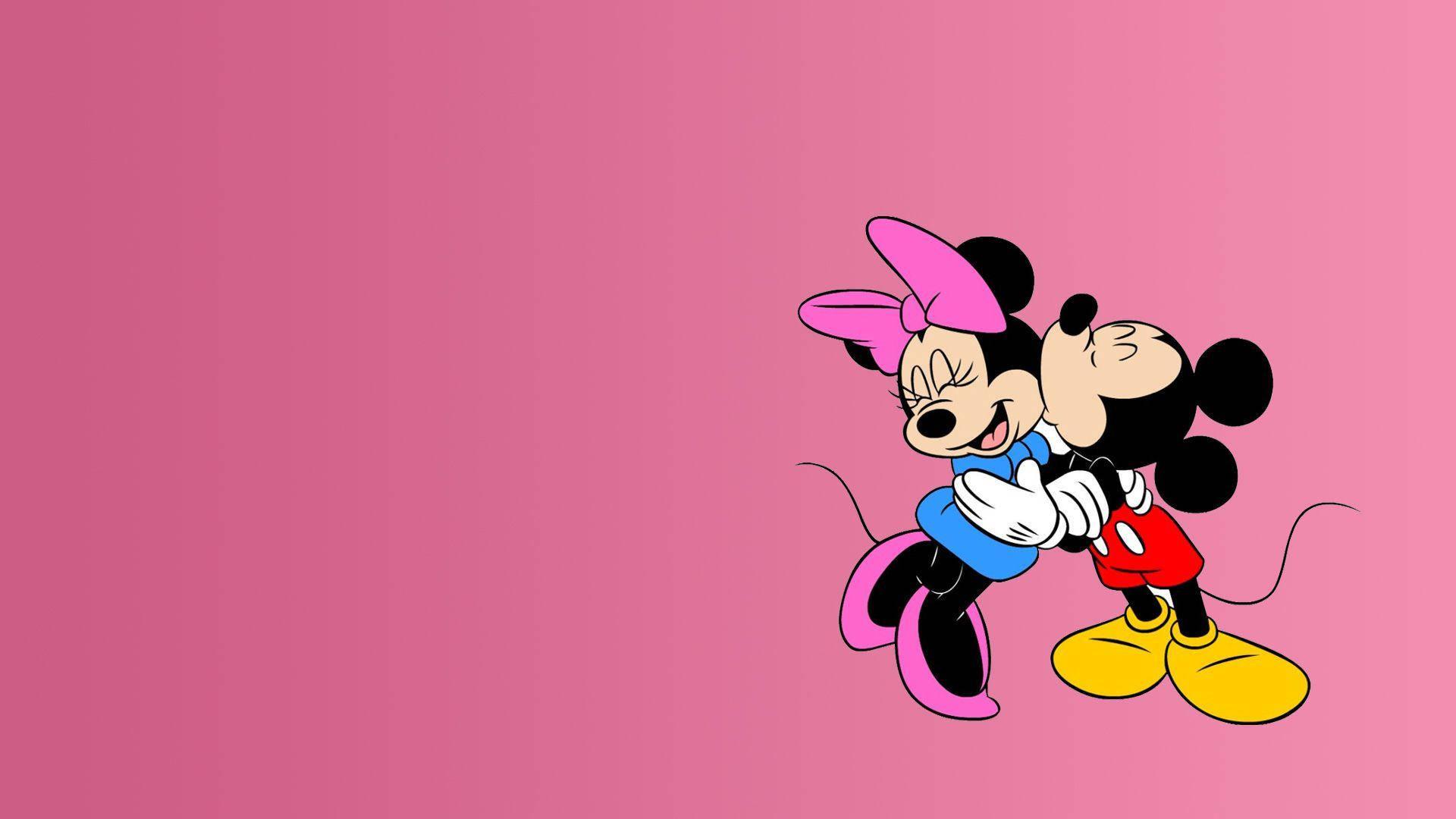 Mickey and Minnie Mouse enjoying quality time together — 1920x1080 wallpaper
