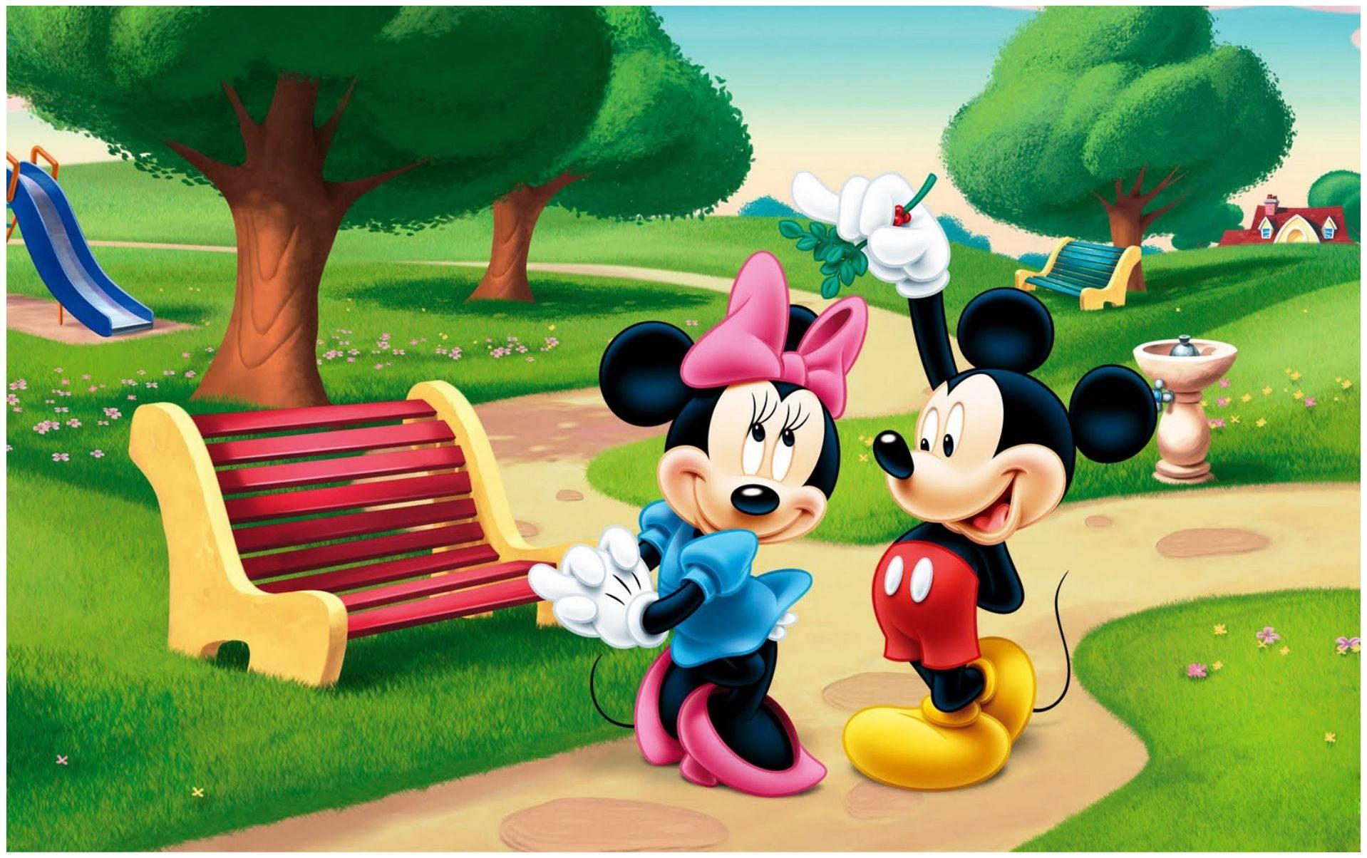 Mickey Mouse And Minnie Mouse — 1918x1204 wallpaper