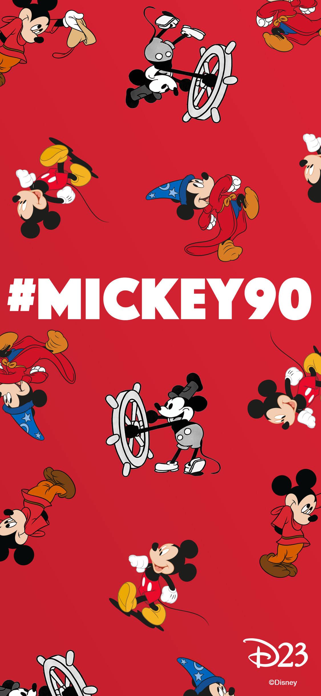 Mickey Mouse Celebrates 90 Glorious Years — 1125x2436 wallpaper