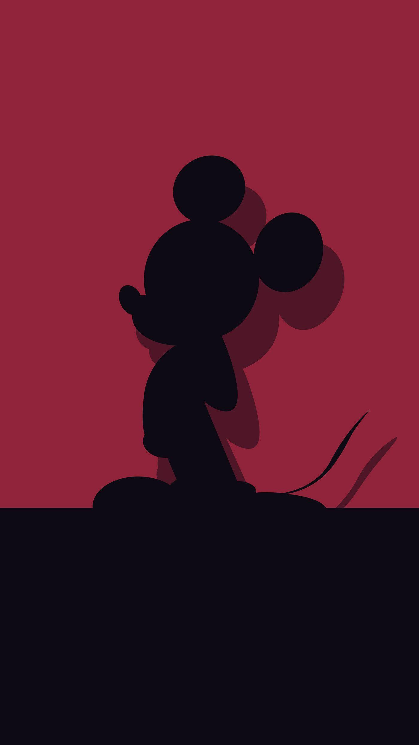 Mickey Mouse showing his fun-loving spirit in Red & Black — 1400x2489 wallpaper