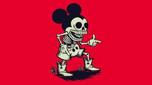 Mickey Mouse Skeleton 4k Cartoon — 300x168 wallpaper