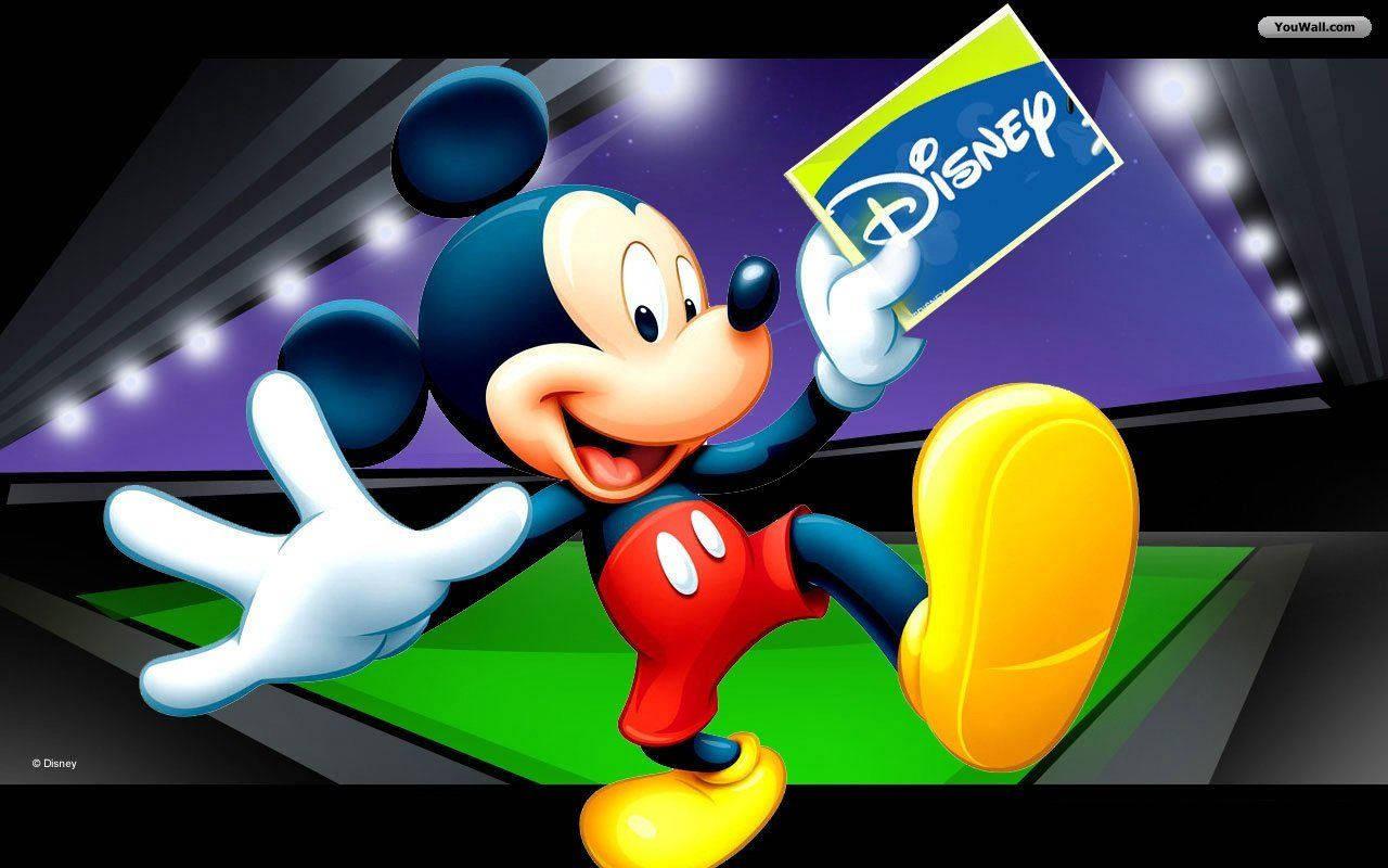 Mickey Mouse takes a break from the Disney Magic. — 1280x800 wallpaper